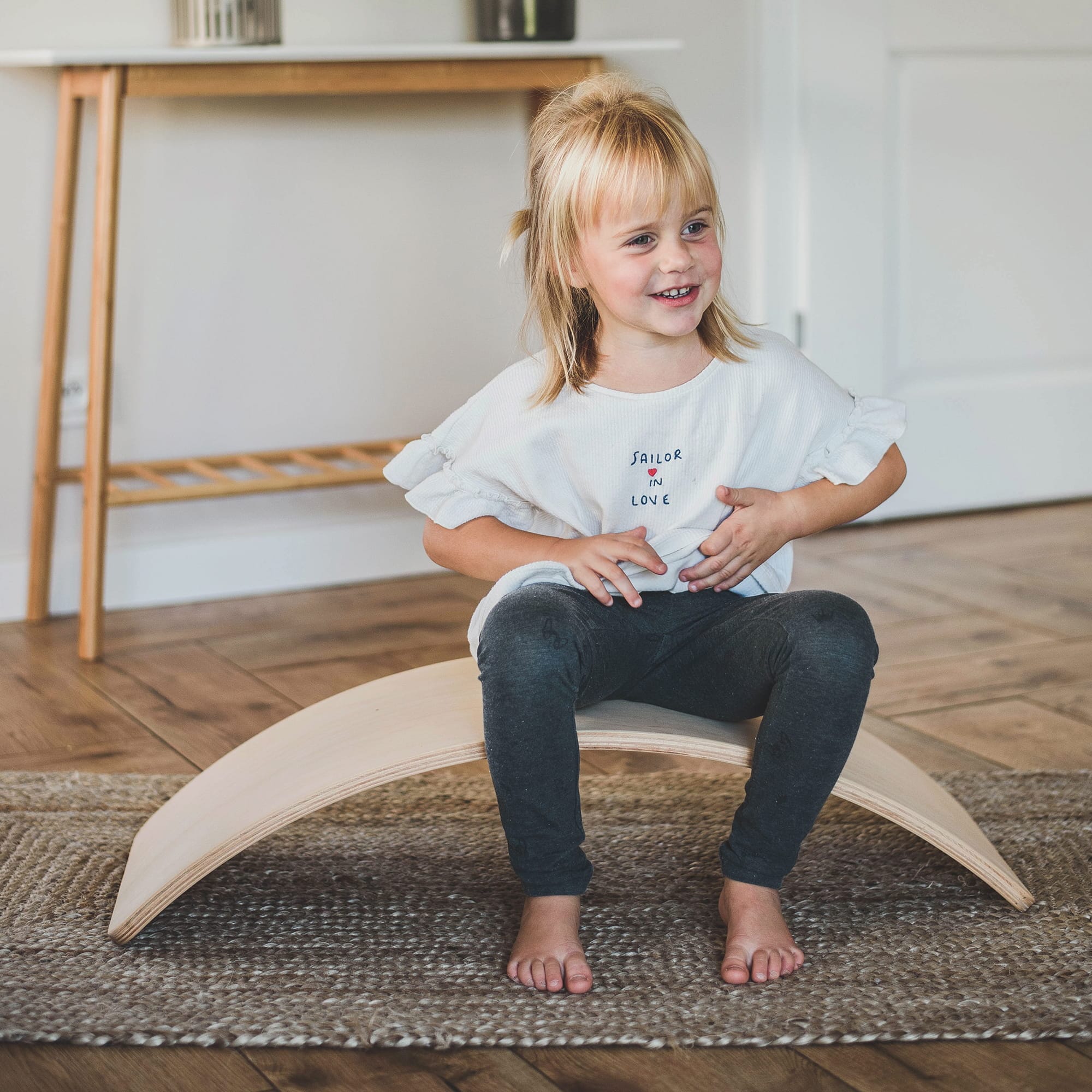 Meowbaby Balance Board dla Dzieci - Drewniana Deska do Balansowania