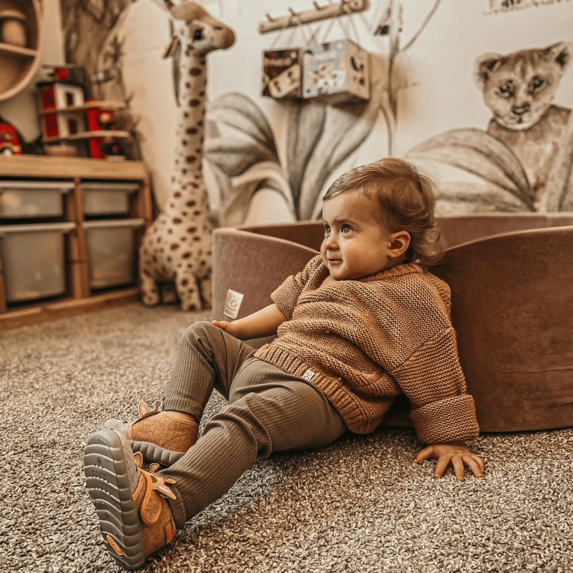 Meowbaby Basen z Kulkami dla Dziecka - Piłki do Wyboru | Malinowa Czerwień | Velvet