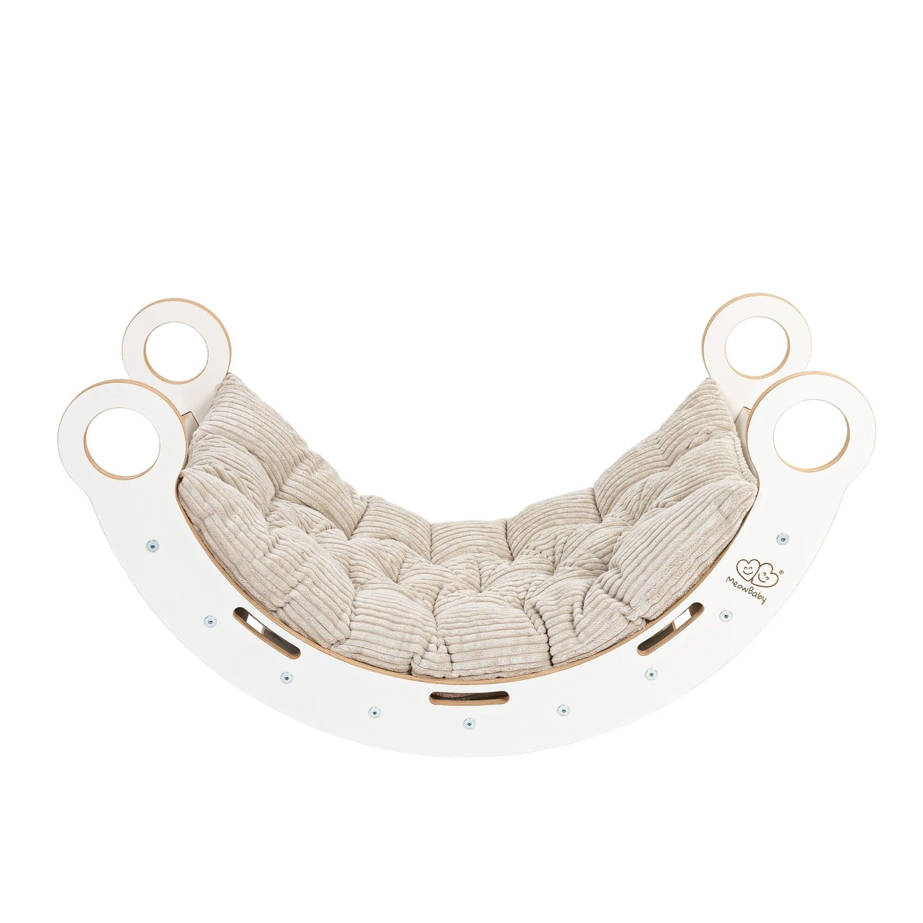 Meowbaby Bujak dla Dziecka Montessori - Dream Rocker | Biały