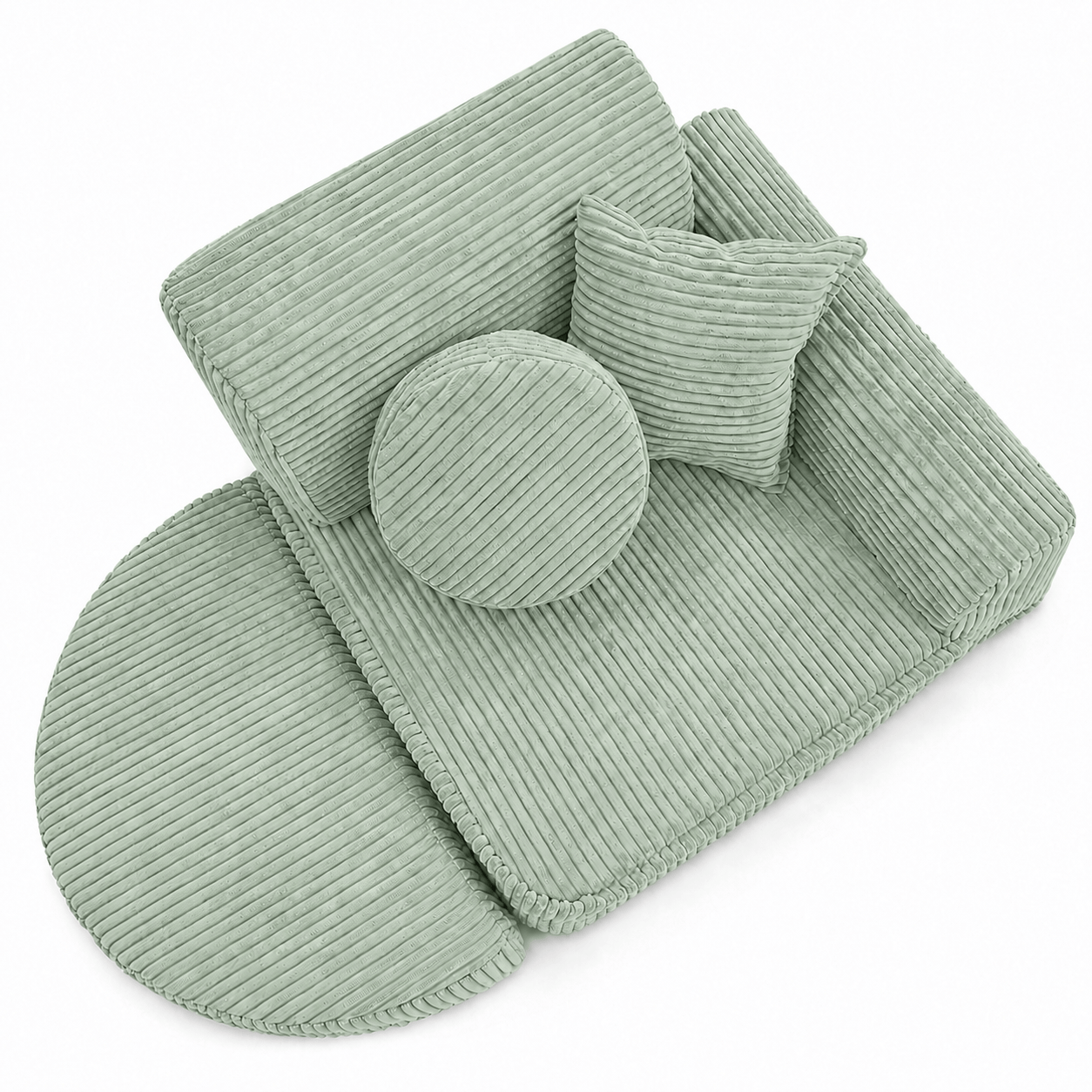 Meowbaby Fotel Modułowy dla Dziecka – 6 Elementów | Aesthetic | 60cm