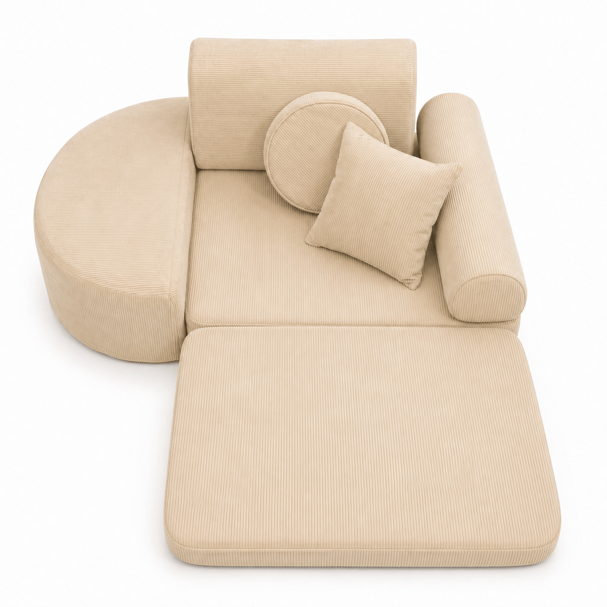 Meowbaby Fotel Modułowy dla Dziecka – 6 Elementów | Slimcord | 60cm