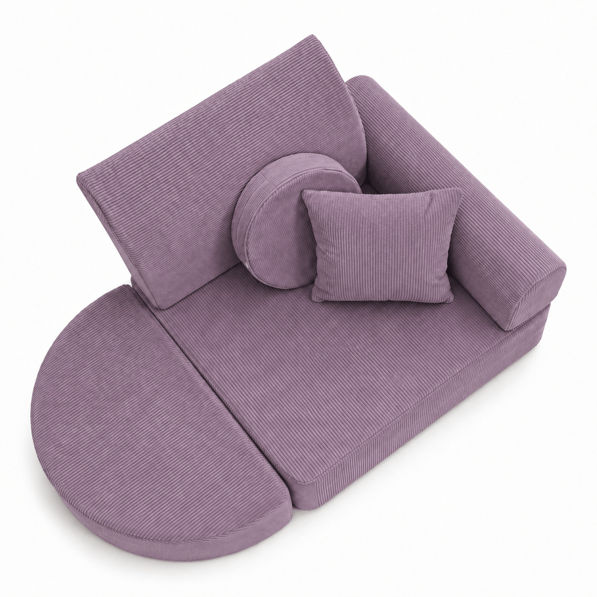 Meowbaby Fotel Modułowy dla Dziecka – 6 Elementów | Slimcord | 60cm