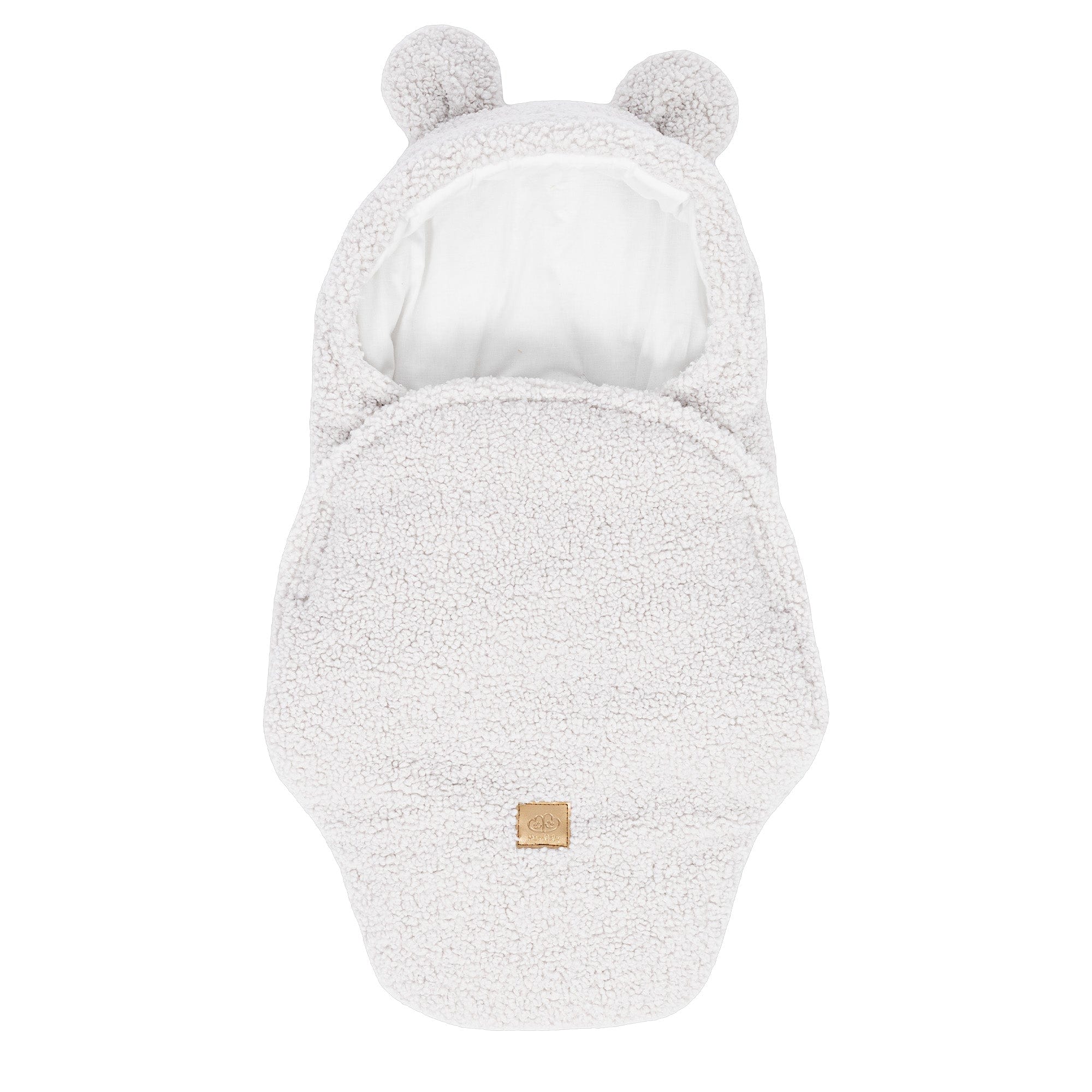Meowbaby Otulacz dla Niemowlaka z Uszami Misia – Bearly