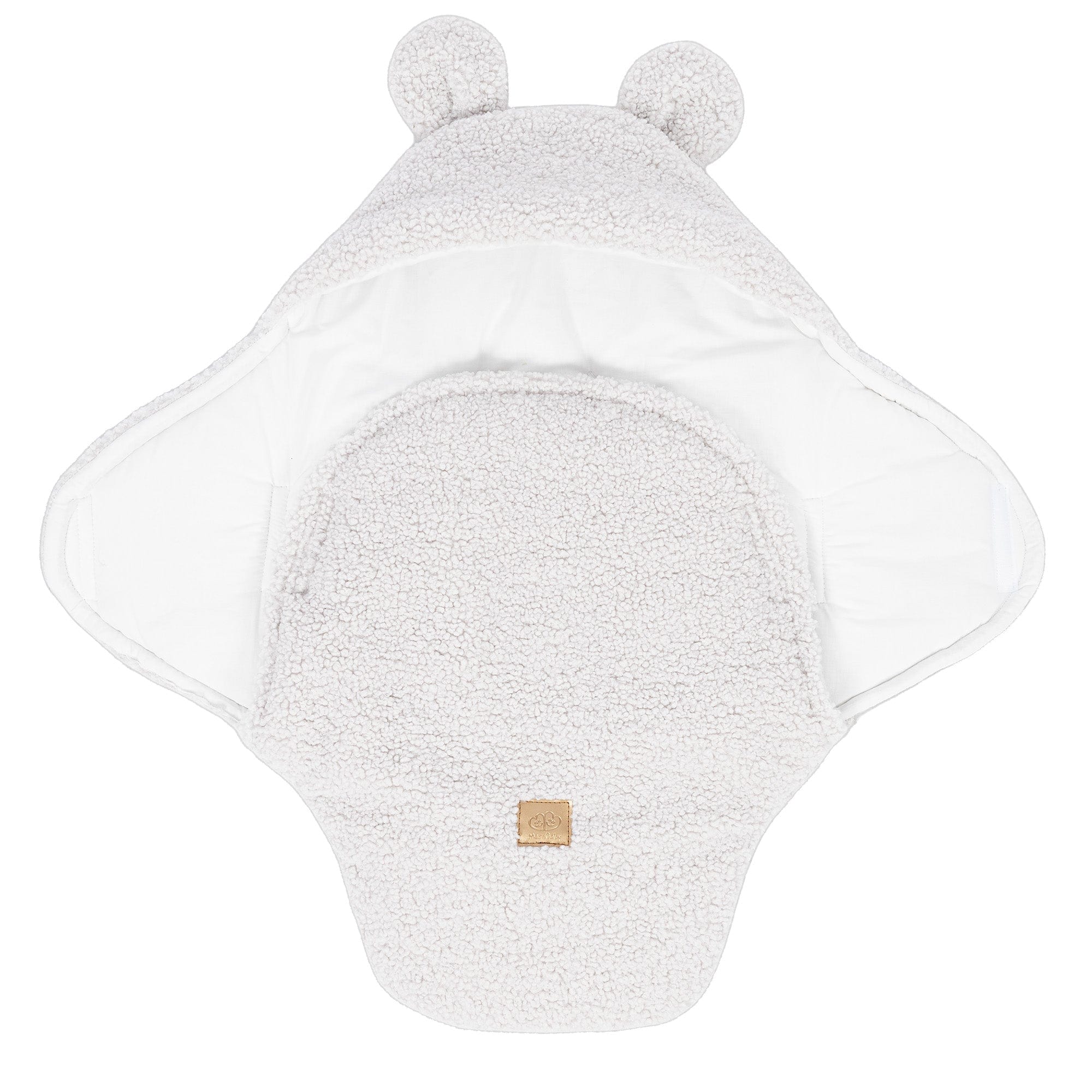 Meowbaby Otulacz dla Niemowlaka z Uszami Misia – Bearly