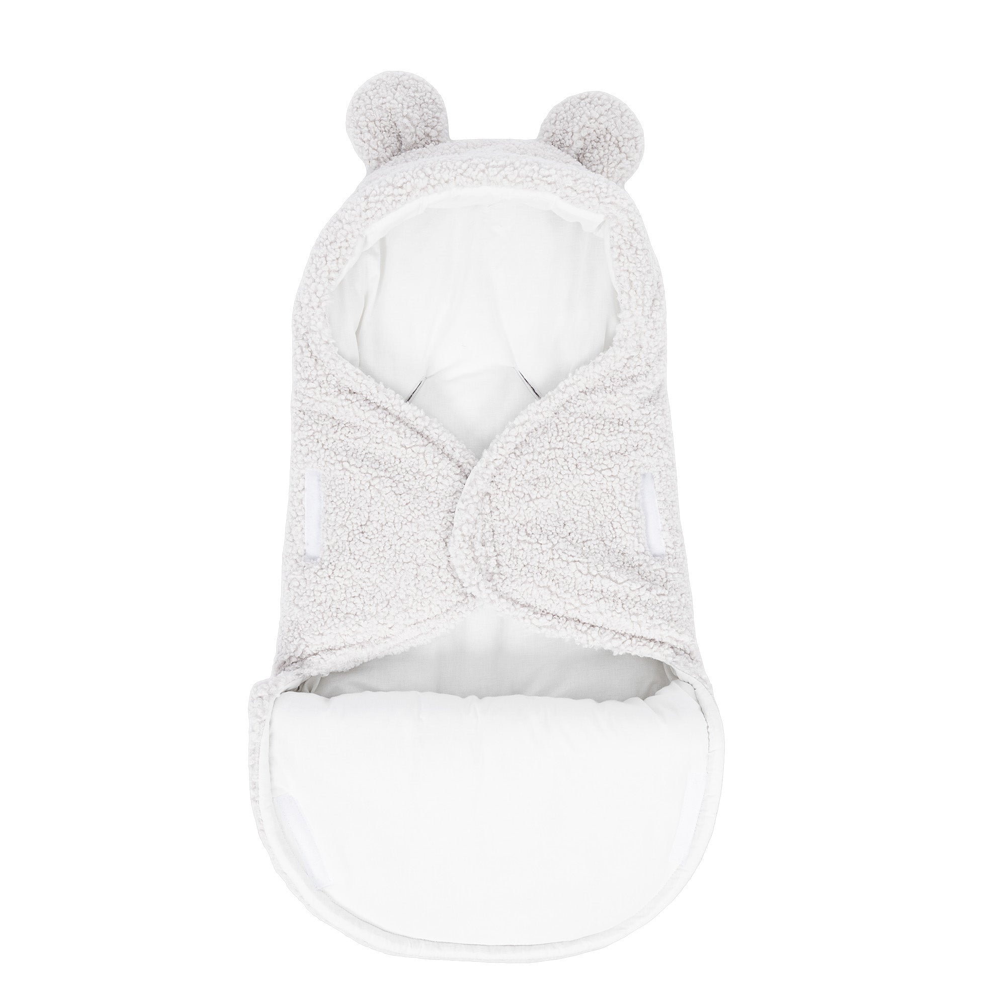 Meowbaby Otulacz dla Niemowlaka z Uszami Misia – Bearly