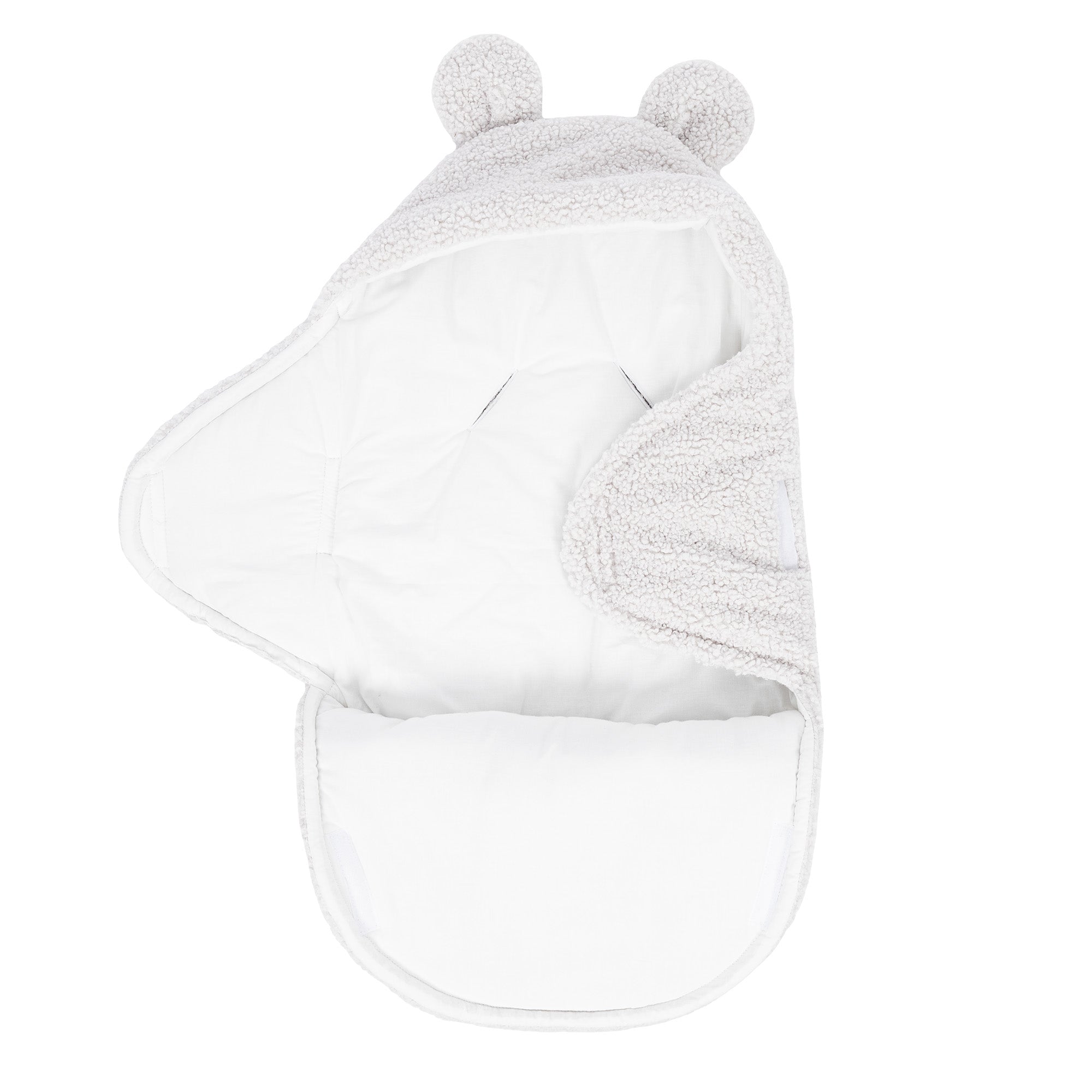 Meowbaby Otulacz dla Niemowlaka z Uszami Misia – Bearly