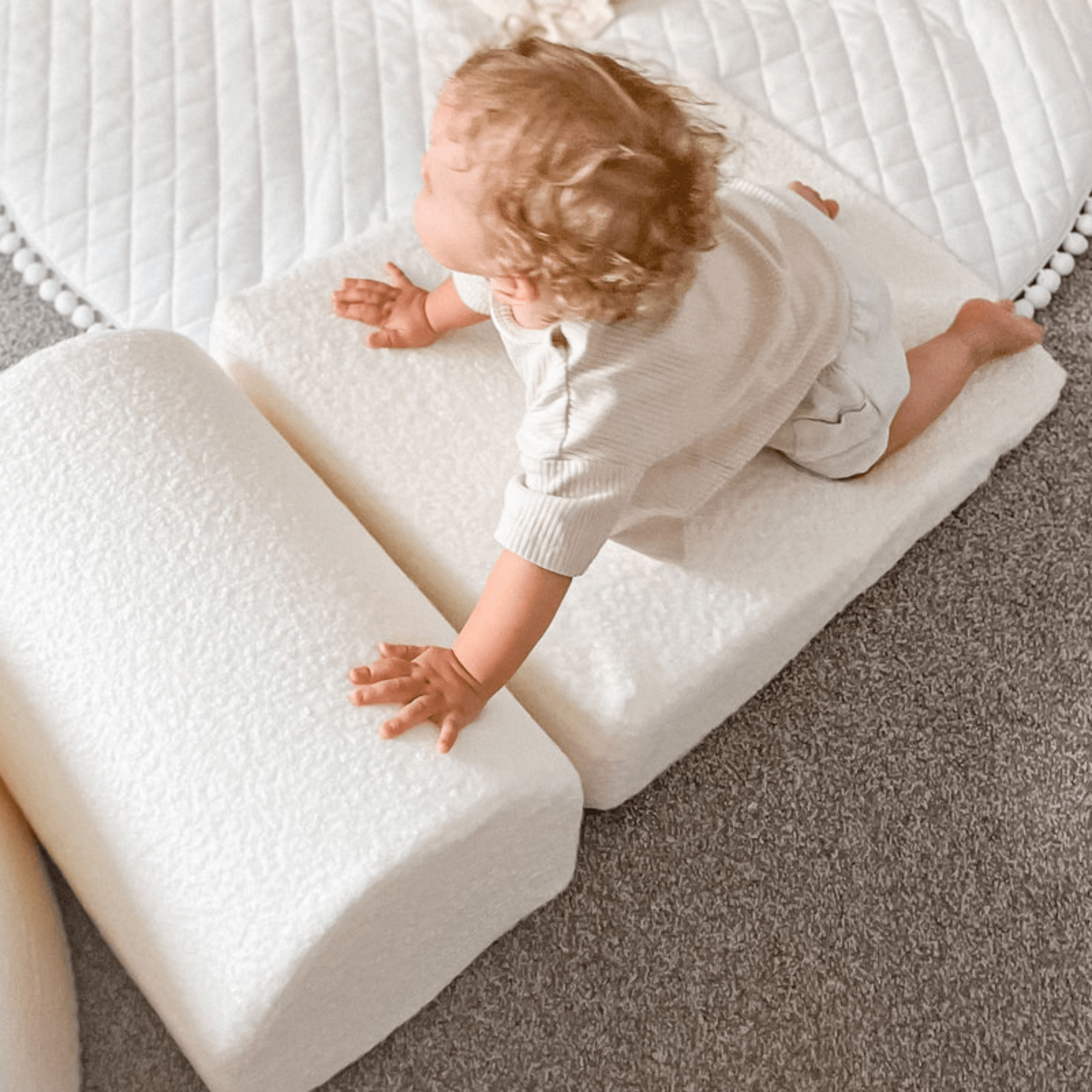Meowbaby Piankowy Plac Zabaw dla Dzieci | Shape Set | Boucle