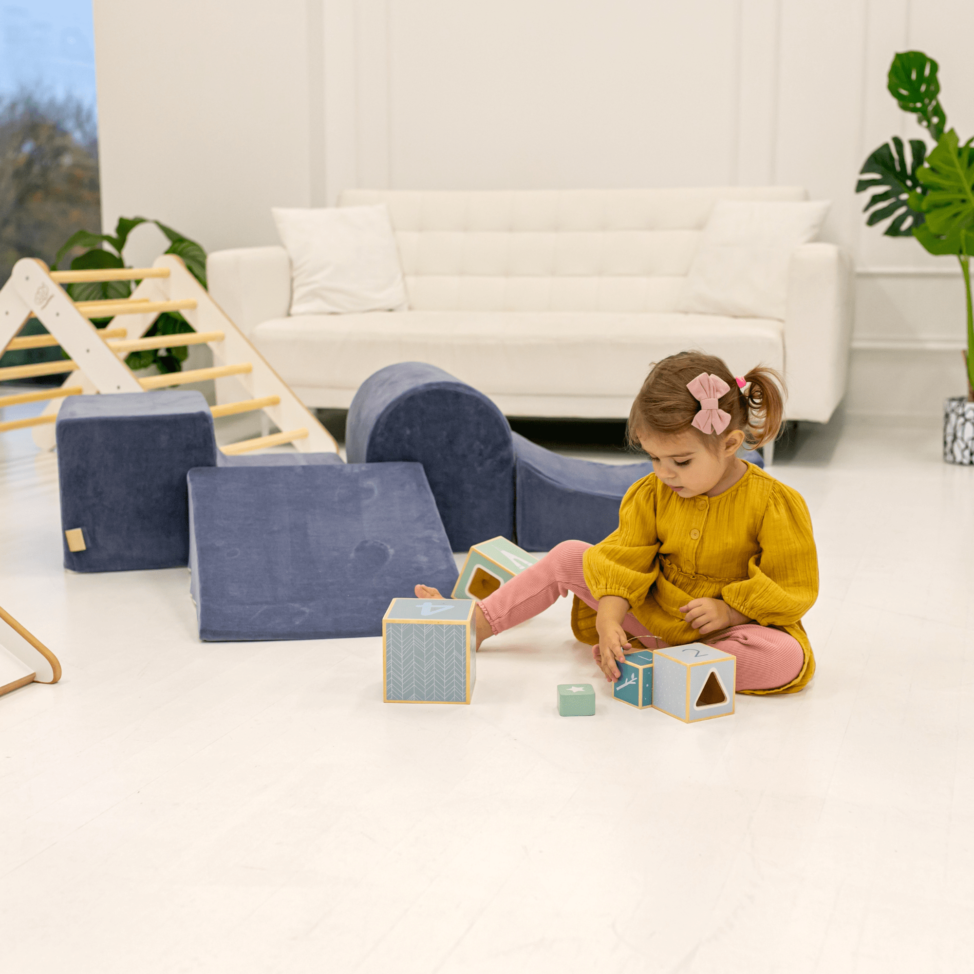 Meowbaby Piankowy Plac Zabaw dla Dzieci | Z Basenem z Kulkami | Malinowa Czerwień | Velvet