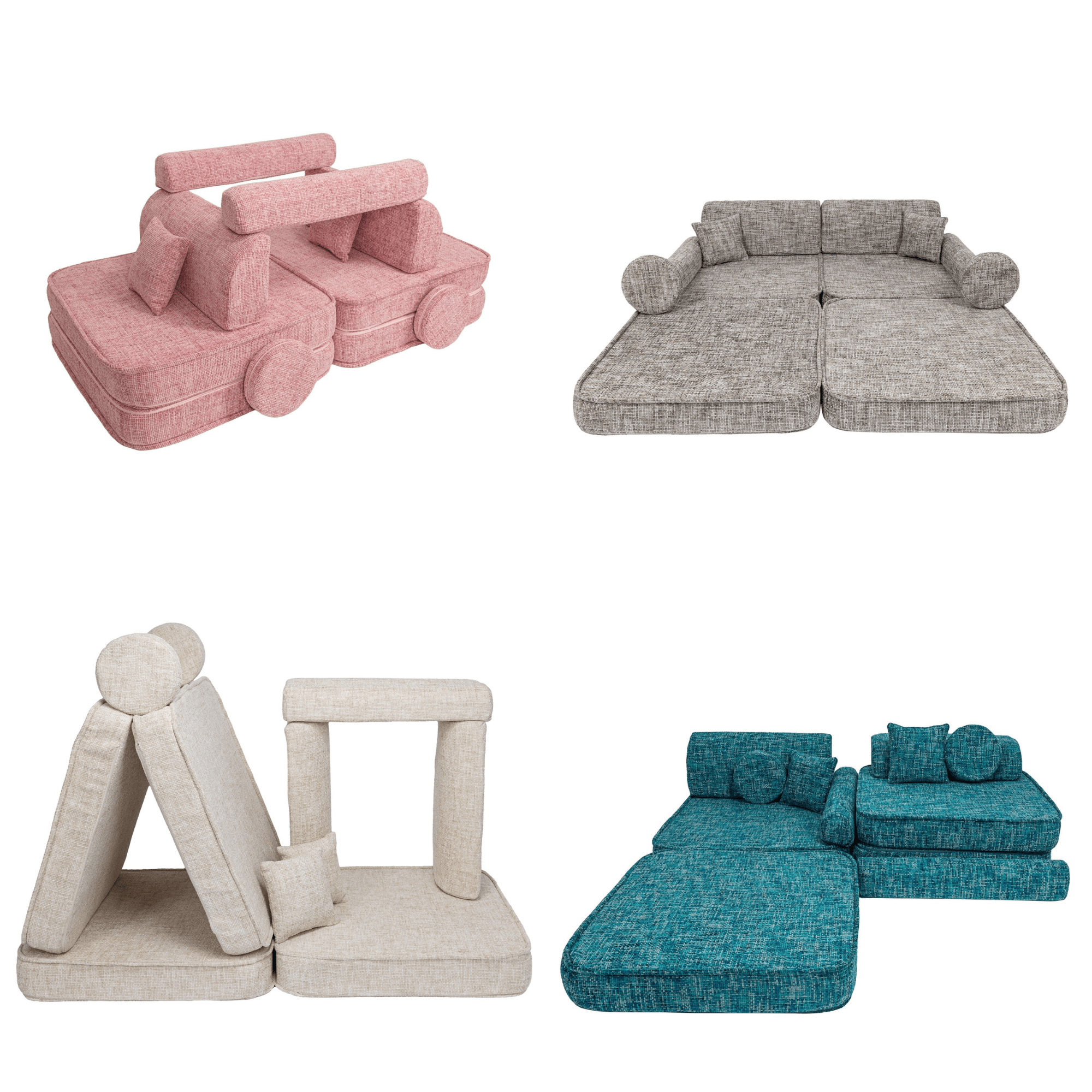 Meowbaby Sofa Modułowa dla Dziecka – 10 Elementów | Tangle