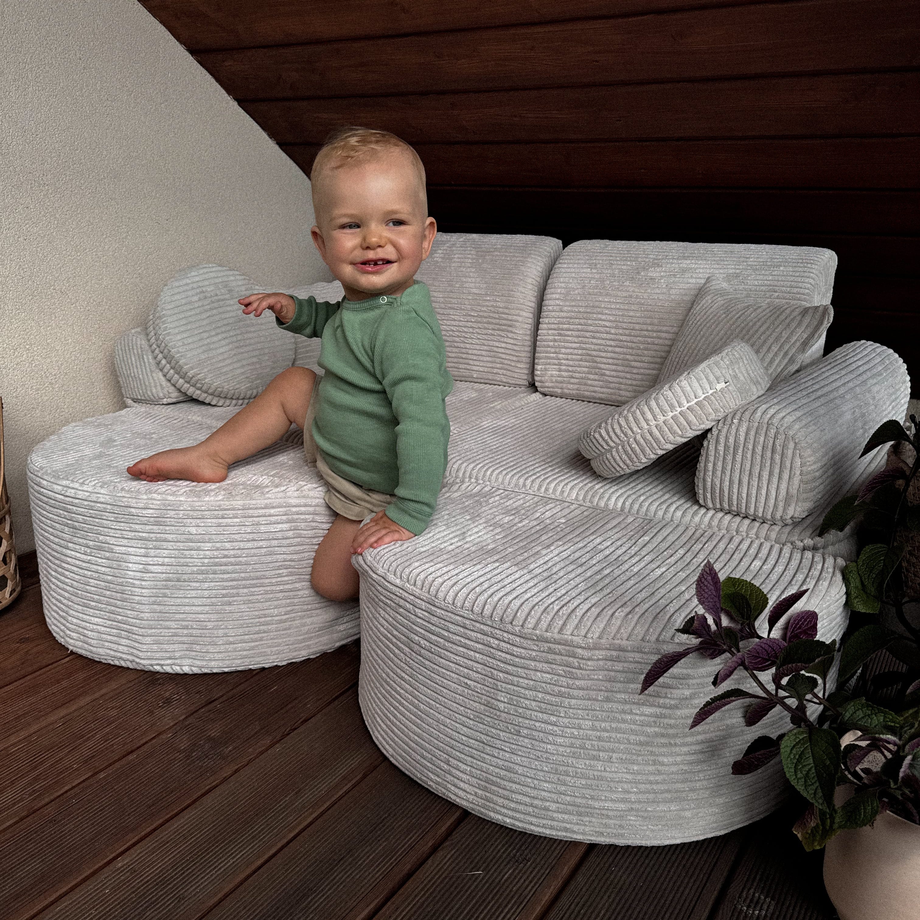 Meowbaby Sofa Modułowa dla Dziecka Max - 12 Elementów | Aesthetic