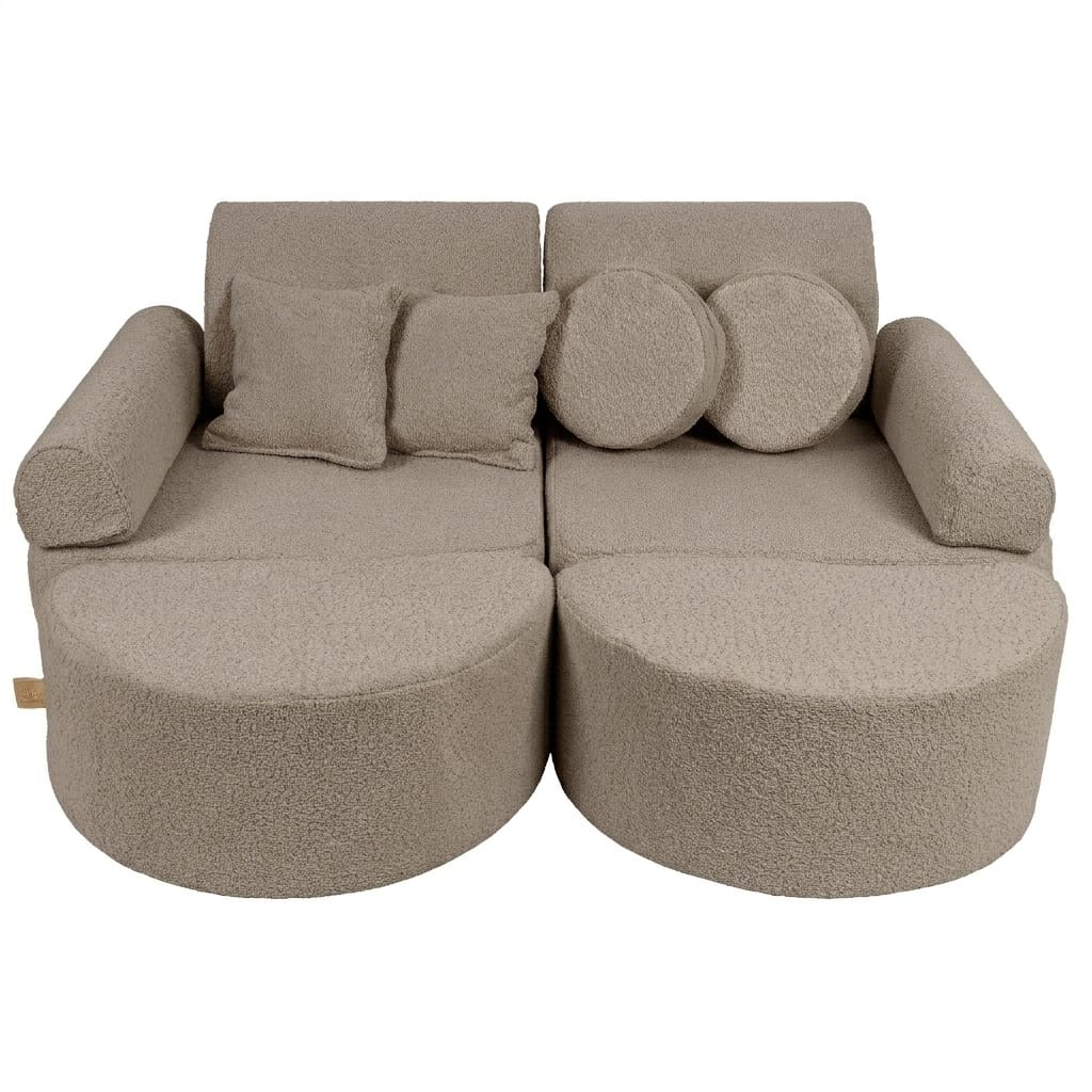 Meowbaby Sofa Modułowa dla Dziecka Max - 12 Elementów | Boucle