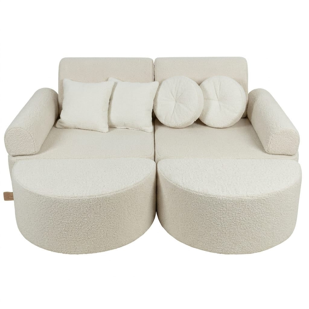 Meowbaby Sofa Modułowa dla Dziecka Max - 12 Elementów | Boucle