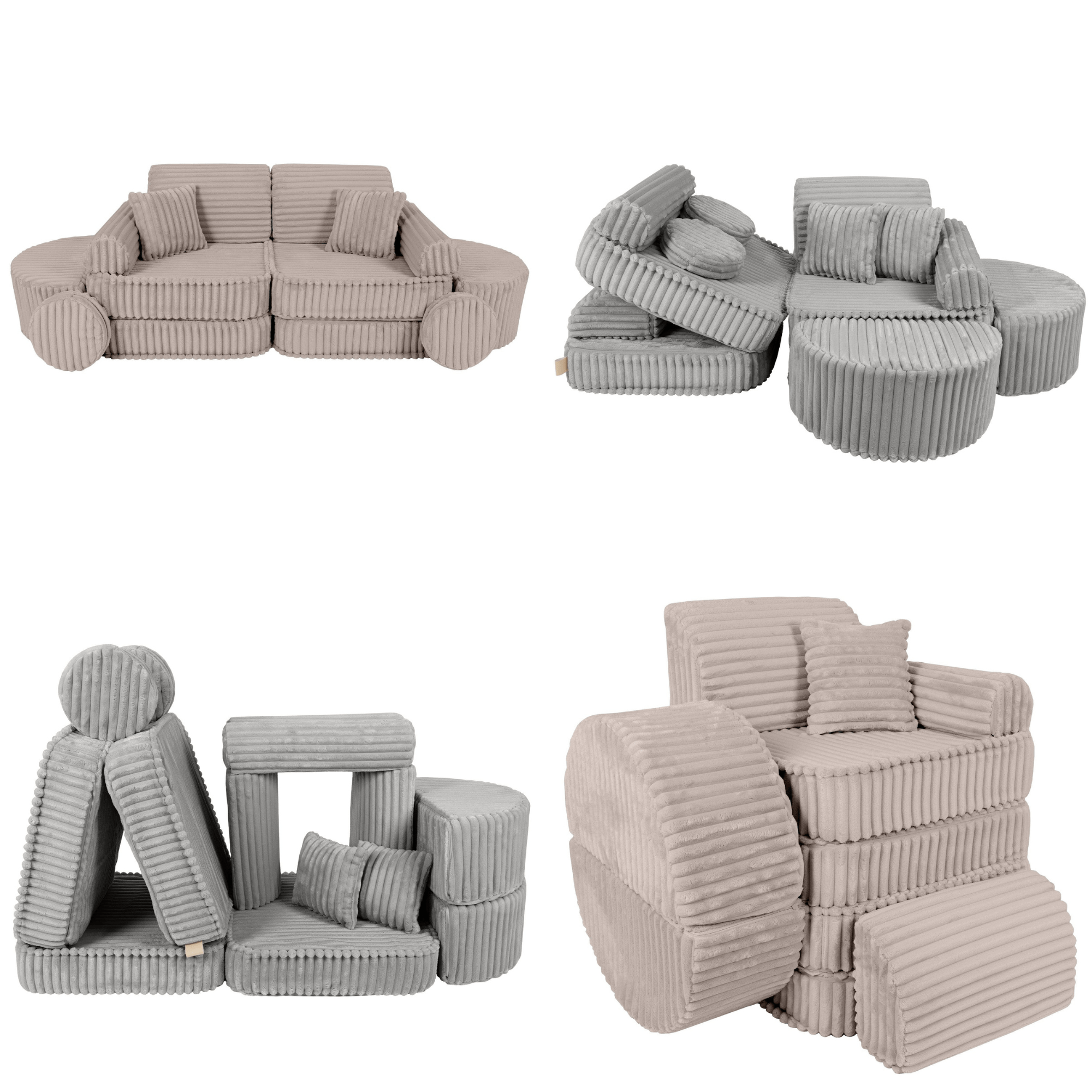 Meowbaby Sofa Modułowa dla Dziecka Max - 12 Elementów | Churros