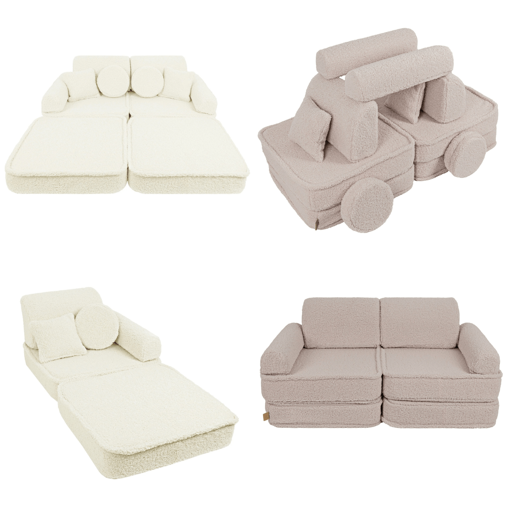 Meowbaby Sofa Modułowa dla Dziecka Plus - 10 Elementów | Bearly