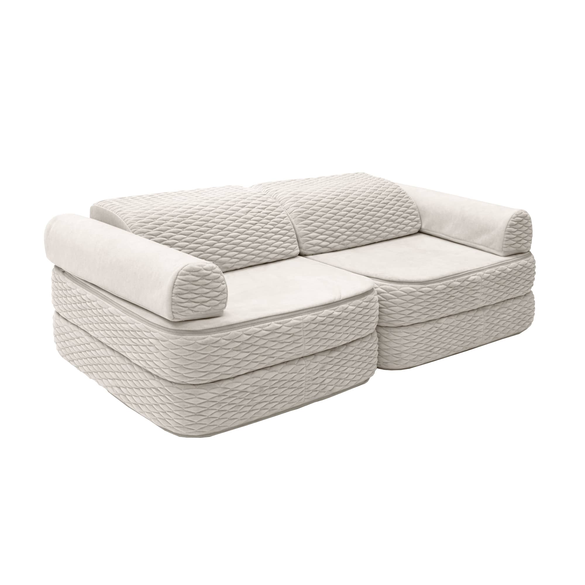 Meowbaby Sofa Modułowa dla Dziecka Plus – 6 Elementów | Dune