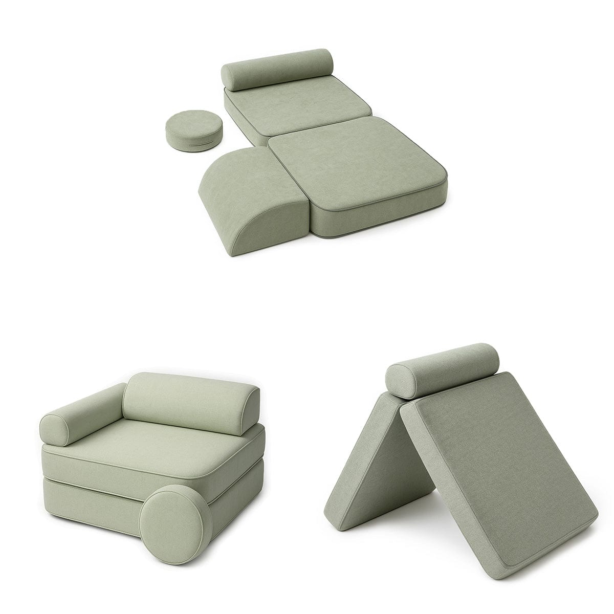 Meowbaby Sofa Modułowa dla Dziecka Plus – 8 Elementów | Mellow