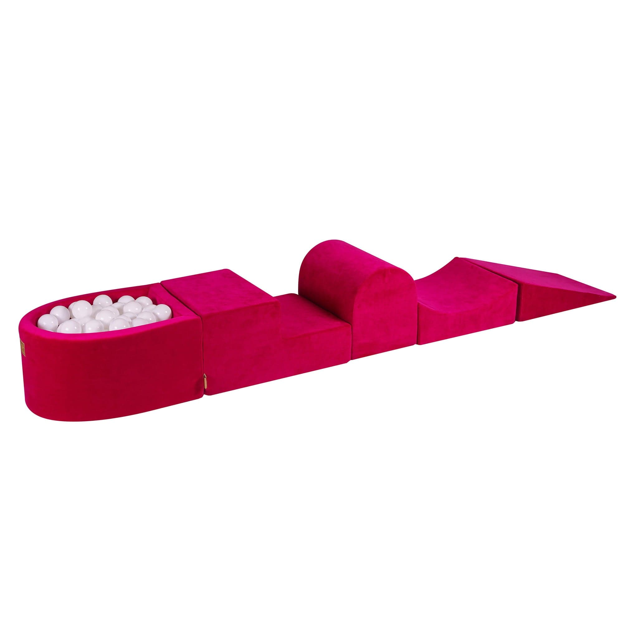 Meowbaby Velvet Magenta - Piankowy Plac Zabaw dla Dzieci | Piłki do Wyboru