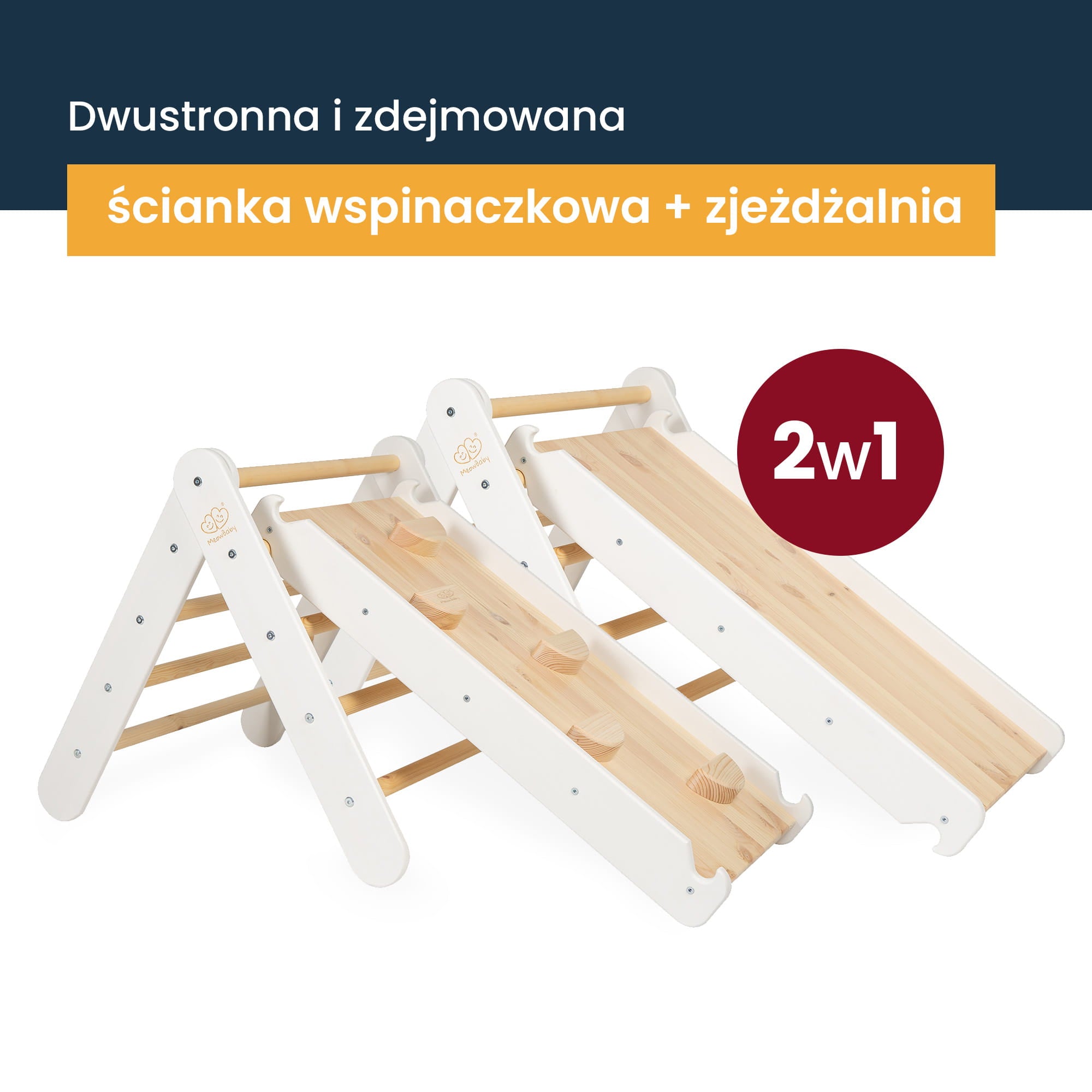 Drabinka Zjeżdżalnia-Ścianka Wspinaczkowa 2w1