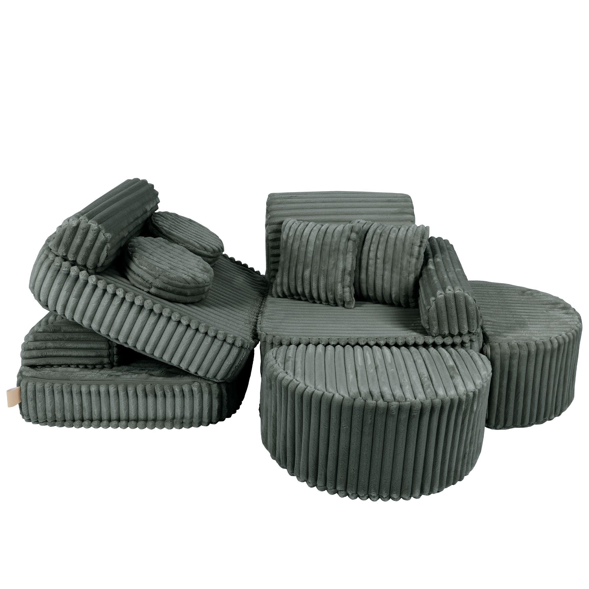 Meowbaby - Churros Sofa Max - Modułowa Sofa Dla Dzieci | 12 Elementów
