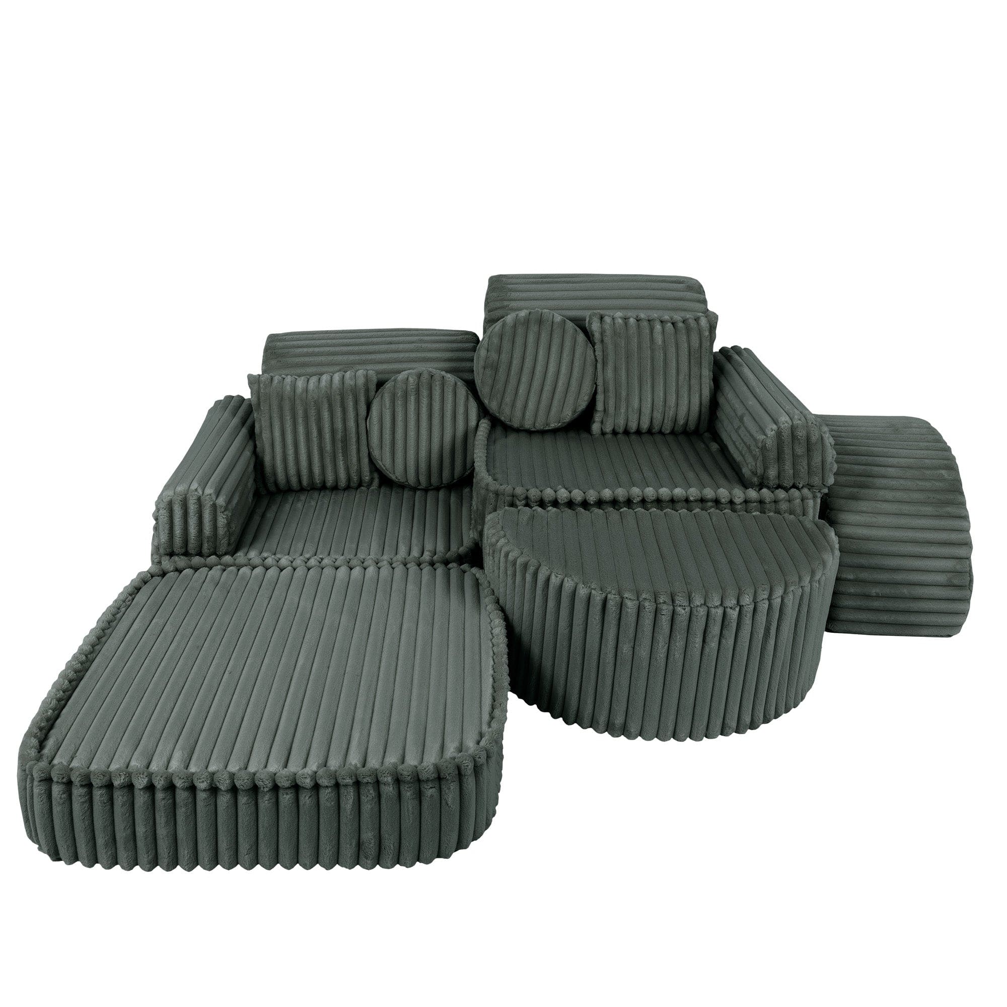 Meowbaby - Churros Sofa Max - Modułowa Sofa Dla Dzieci | 12 Elementów