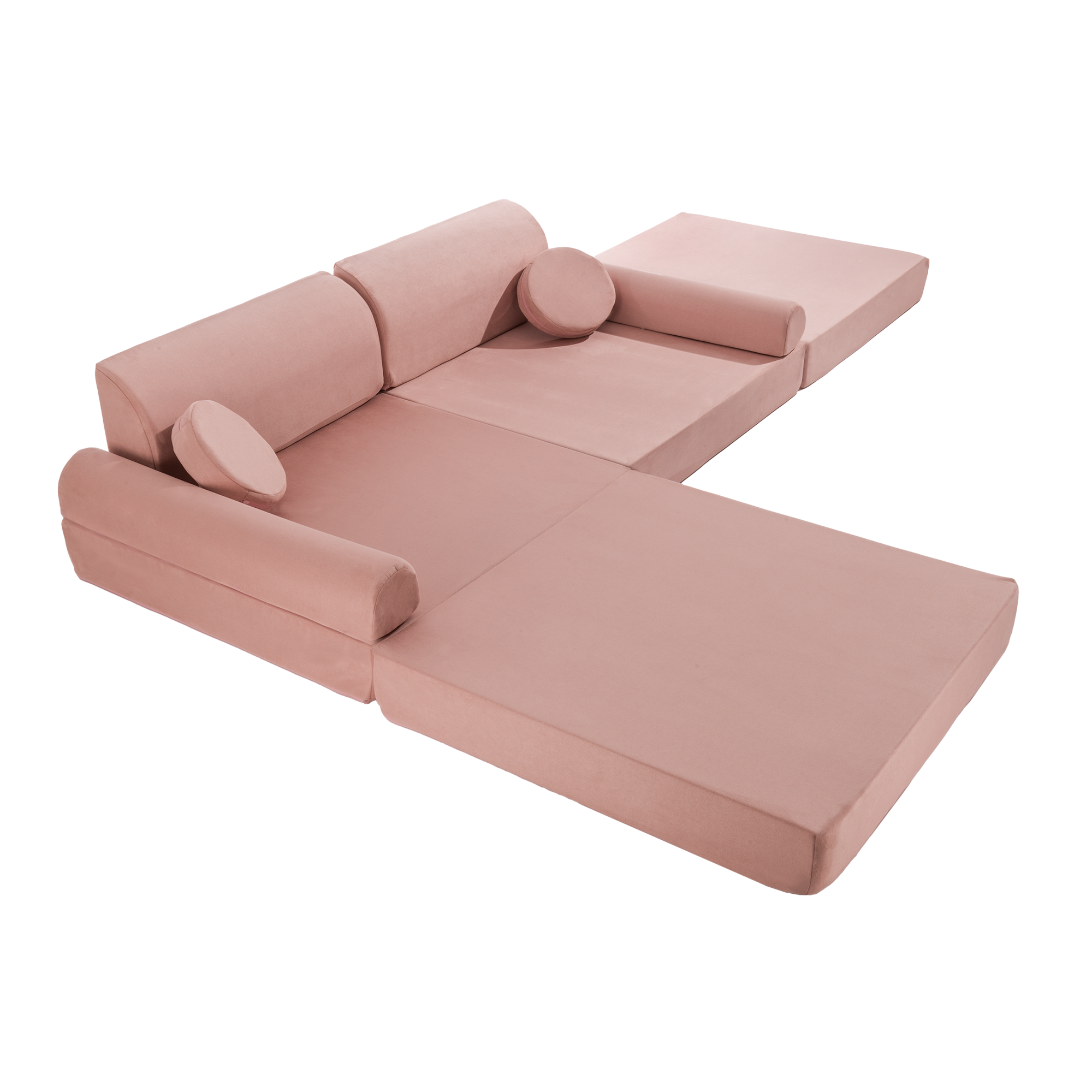 Sofa Modułowa dla Dziecka – 8 Elementów | Velvet