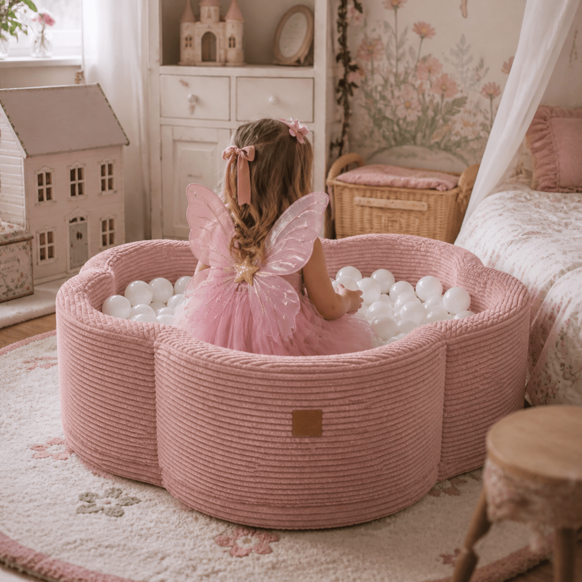 Meowbaby Aesthetic Kwiatek – Basen z Kulkami dla Dzieci | Piłki do Wyboru