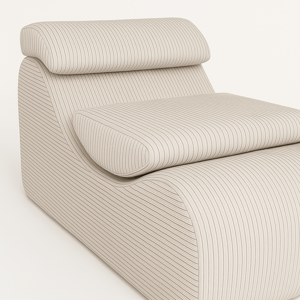 Meowbaby Aesthetic Wave Lounger - Wygodny Fotel dla Dzieci