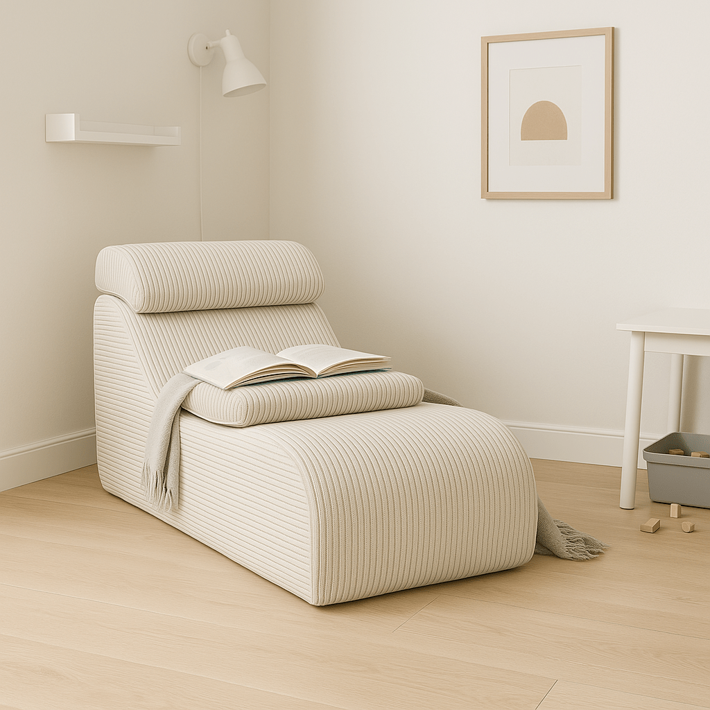 Meowbaby Aesthetic Wave Lounger - Wygodny Fotel dla Dzieci