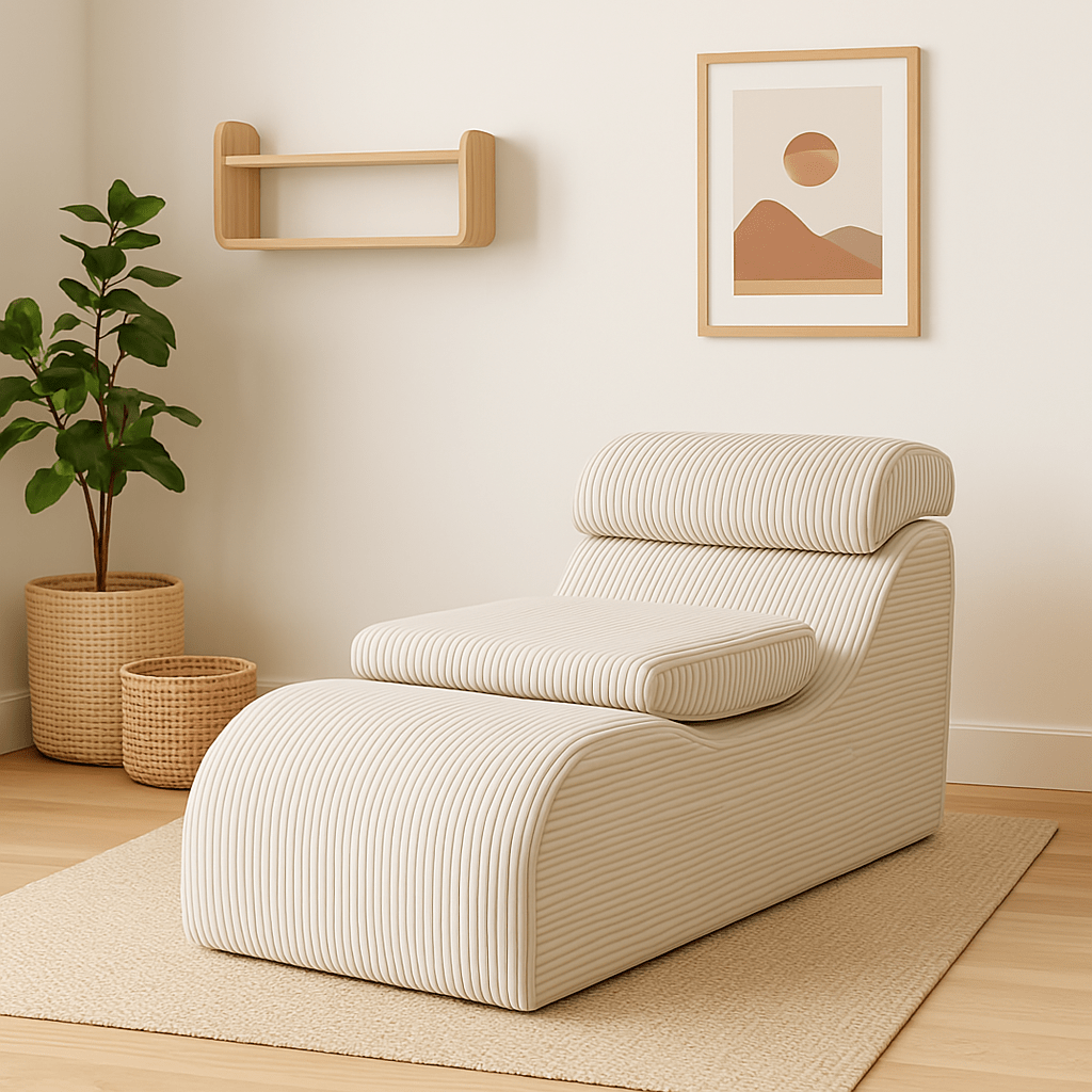 Meowbaby Aesthetic Wave Lounger - Wygodny Fotel dla Dzieci
