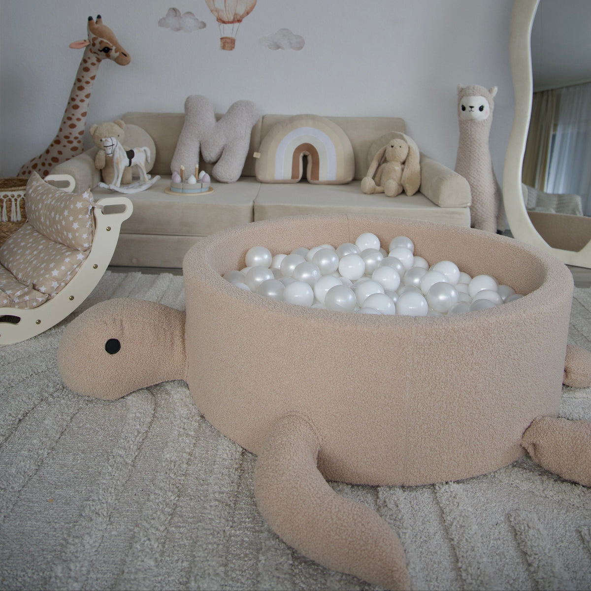 Meowbaby Basen z Kulkami dla Dziecka - Żółw | Small Teddy