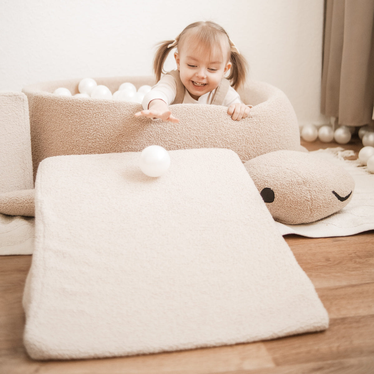 Meowbaby Basen z Kulkami dla Dziecka - Żółw | Small Teddy