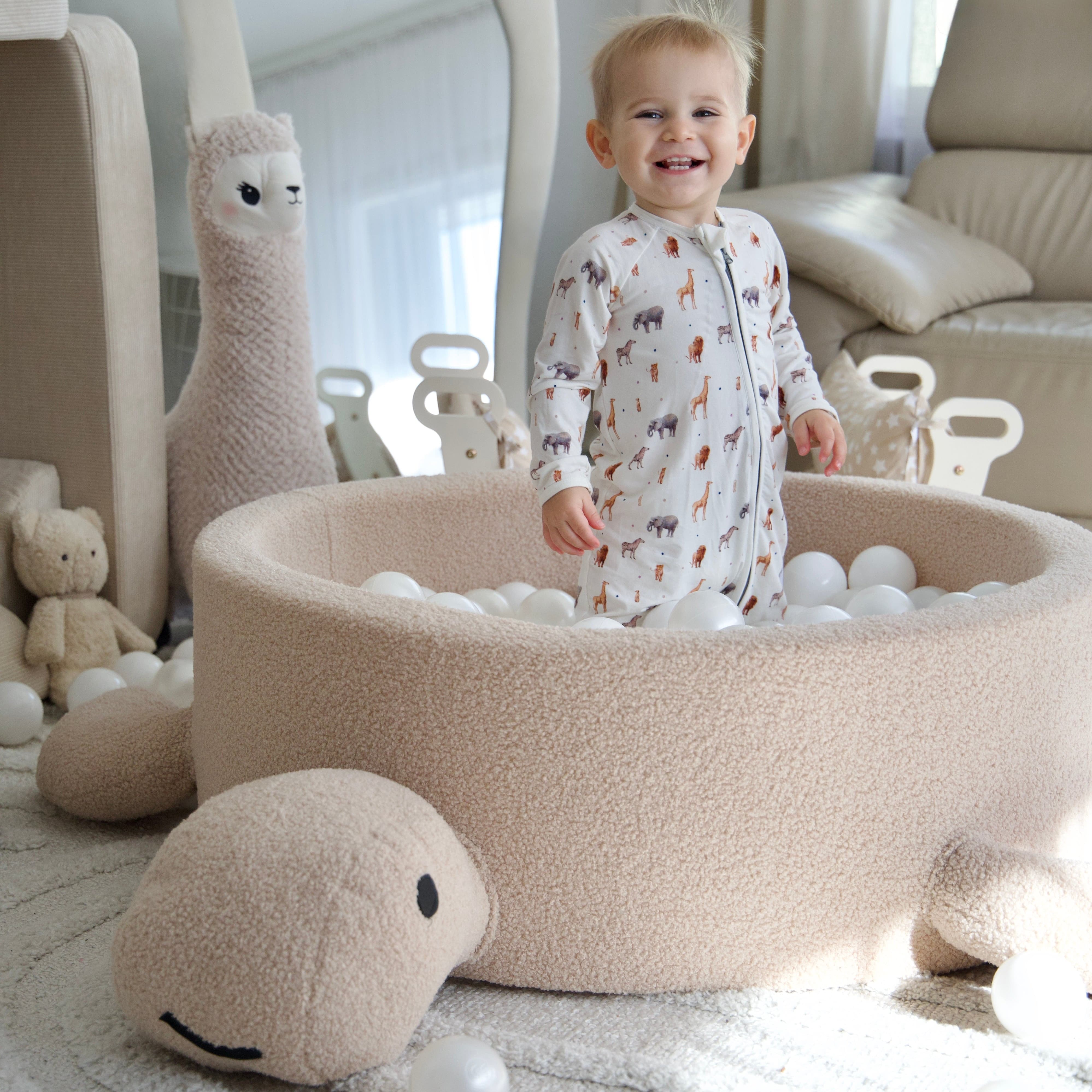 Meowbaby Basen z Kulkami dla Dziecka - Żółw | Small Teddy