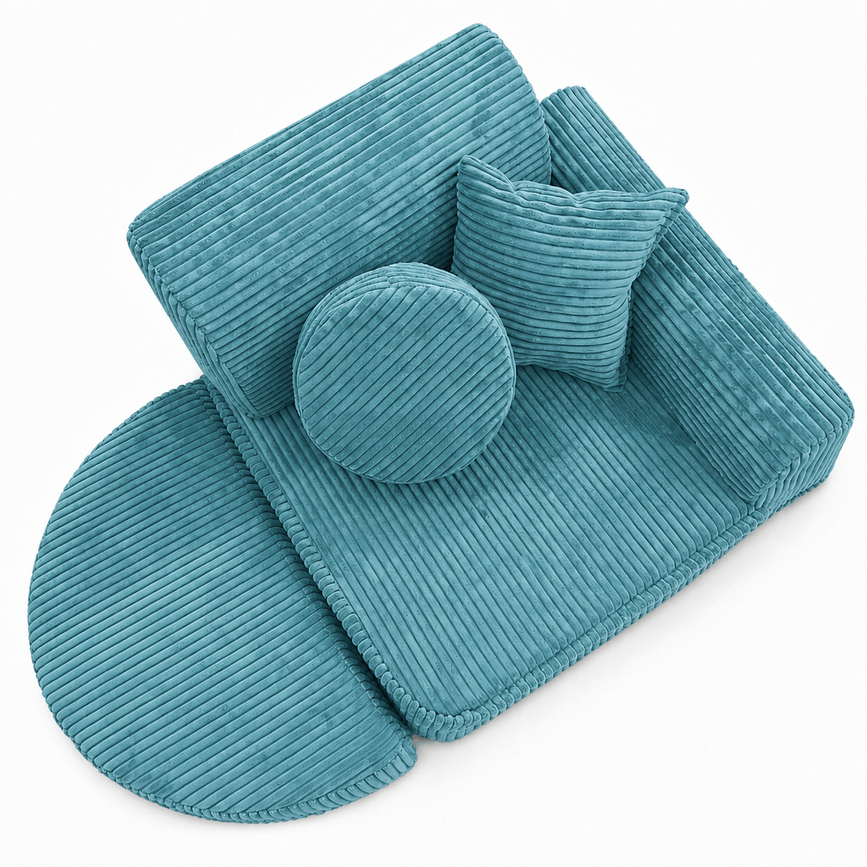 Meowbaby Fotel Modułowy dla Dziecka – 6 Elementów | Aesthetic | 60cm