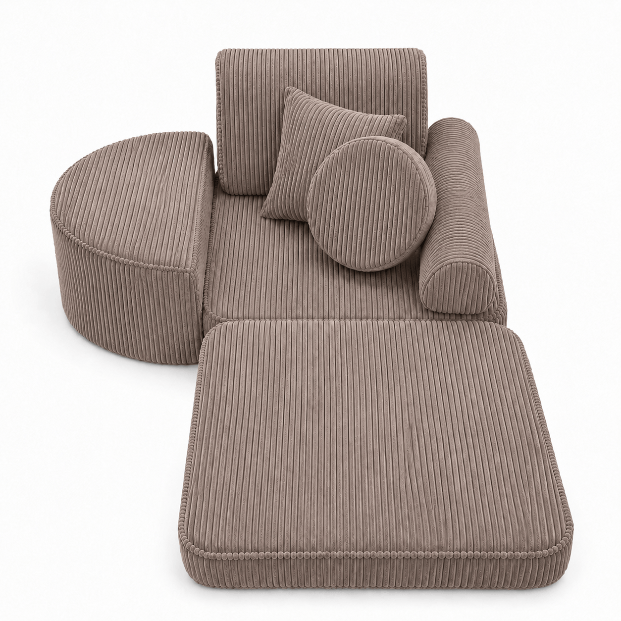 Meowbaby Fotel Modułowy dla Dziecka – 6 Elementów | Aesthetic | 60cm