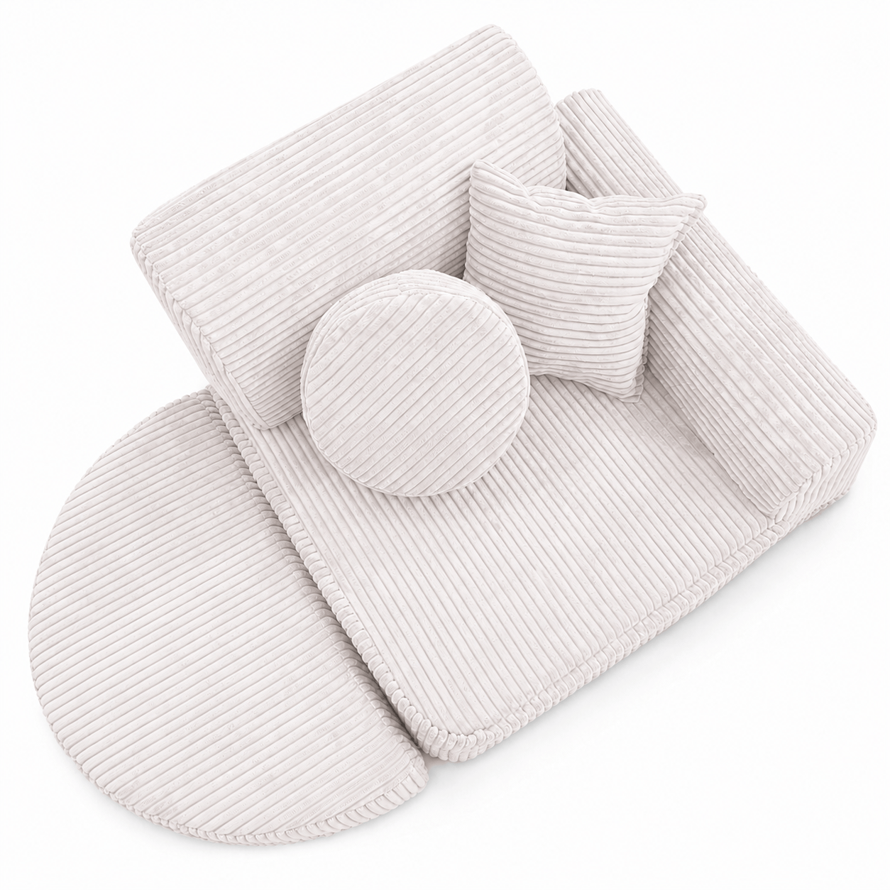Meowbaby Fotel Modułowy dla Dziecka – 6 Elementów | Aesthetic | 60cm