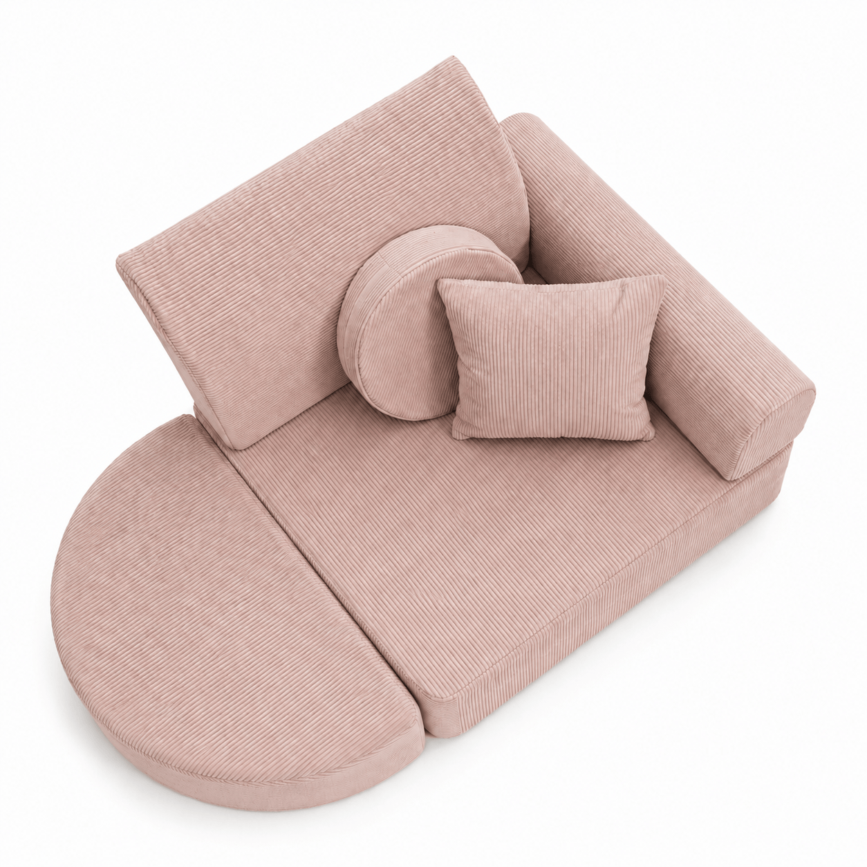Meowbaby Fotel Modułowy dla Dziecka – 6 Elementów | Slimcord | 60cm
