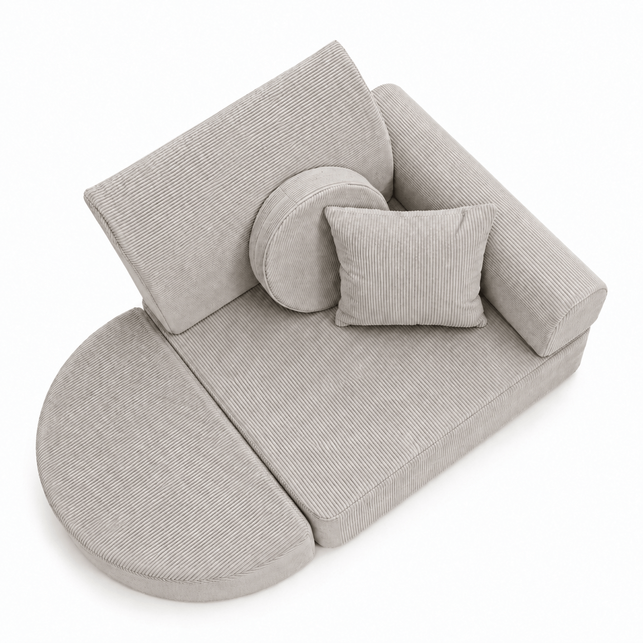 Meowbaby Fotel Modułowy dla Dziecka – 6 Elementów | Slimcord | 60cm