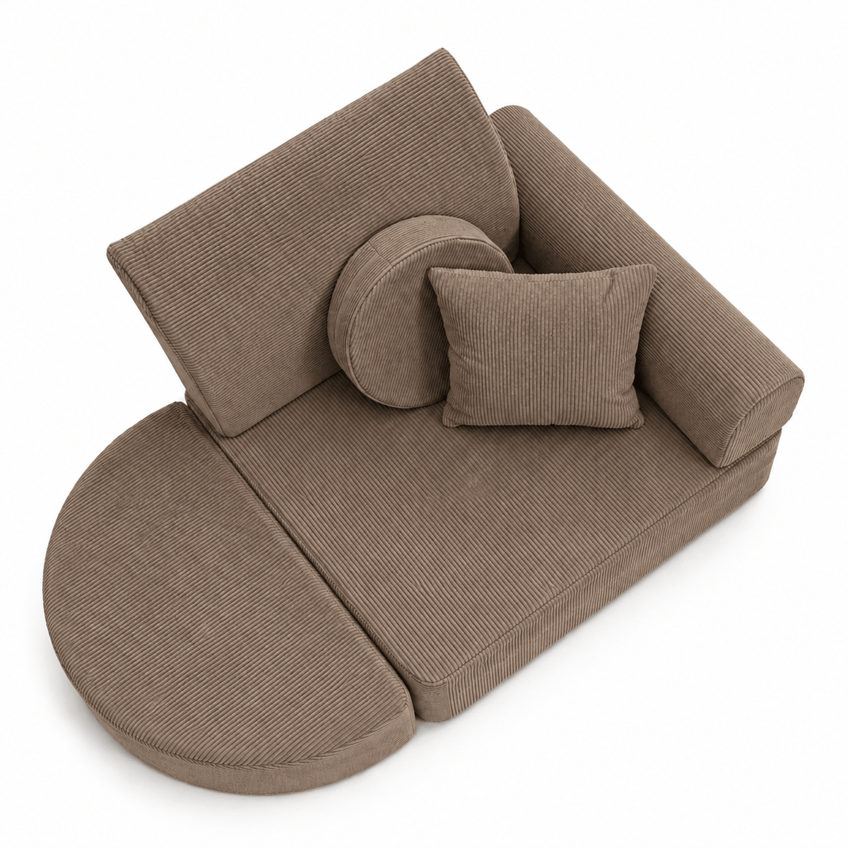 Meowbaby Fotel Modułowy dla Dziecka – 6 Elementów | Slimcord | 60cm
