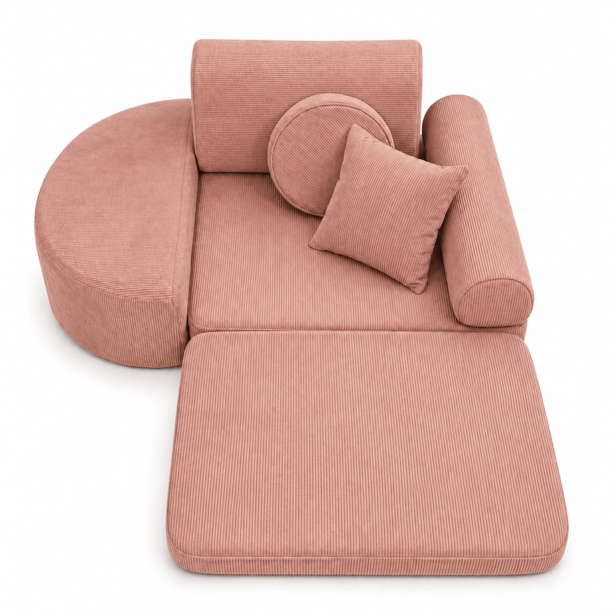 Meowbaby Fotel Modułowy dla Dziecka – 6 Elementów | Slimcord | 60cm