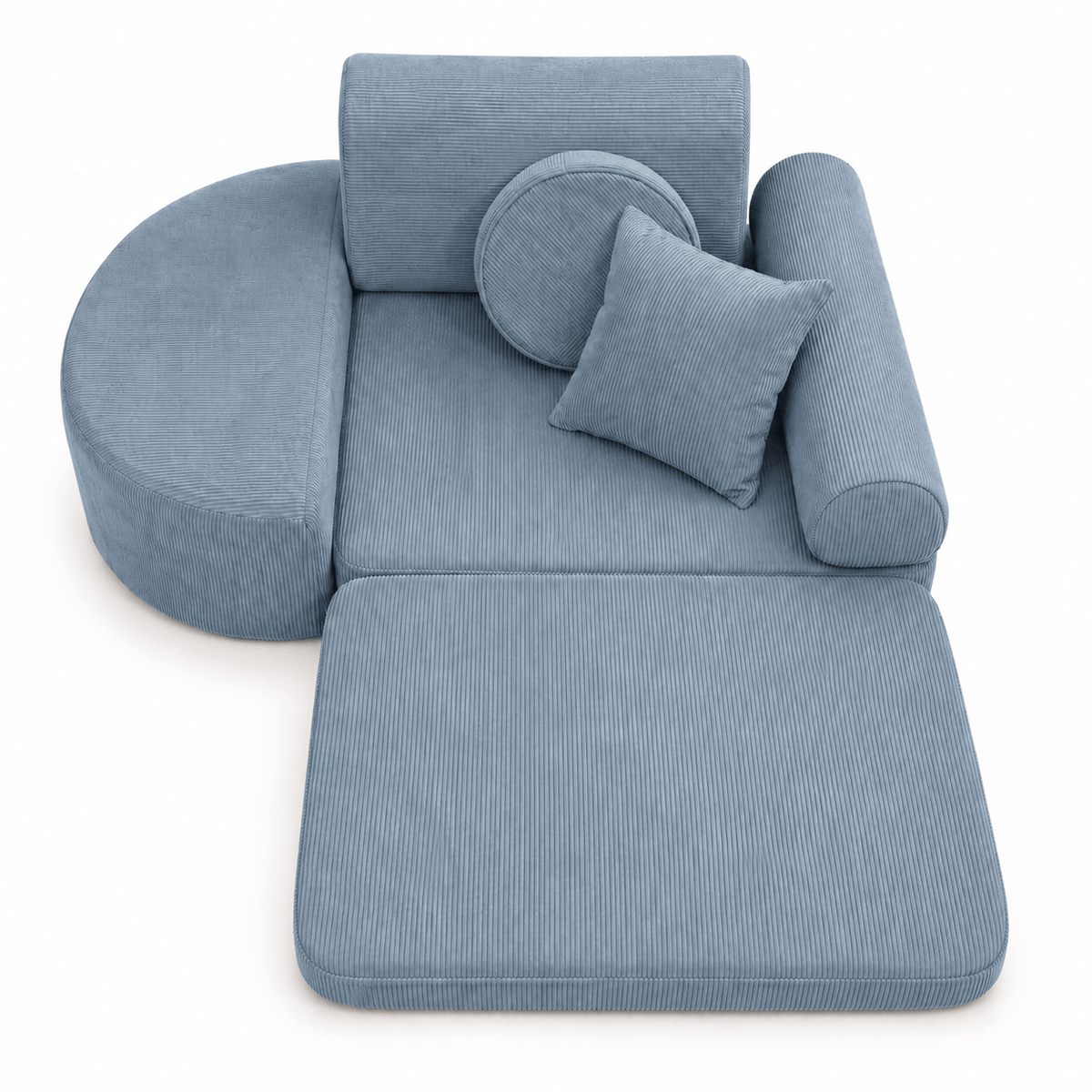 Meowbaby Fotel Modułowy dla Dziecka – 6 Elementów | Slimcord | 60cm
