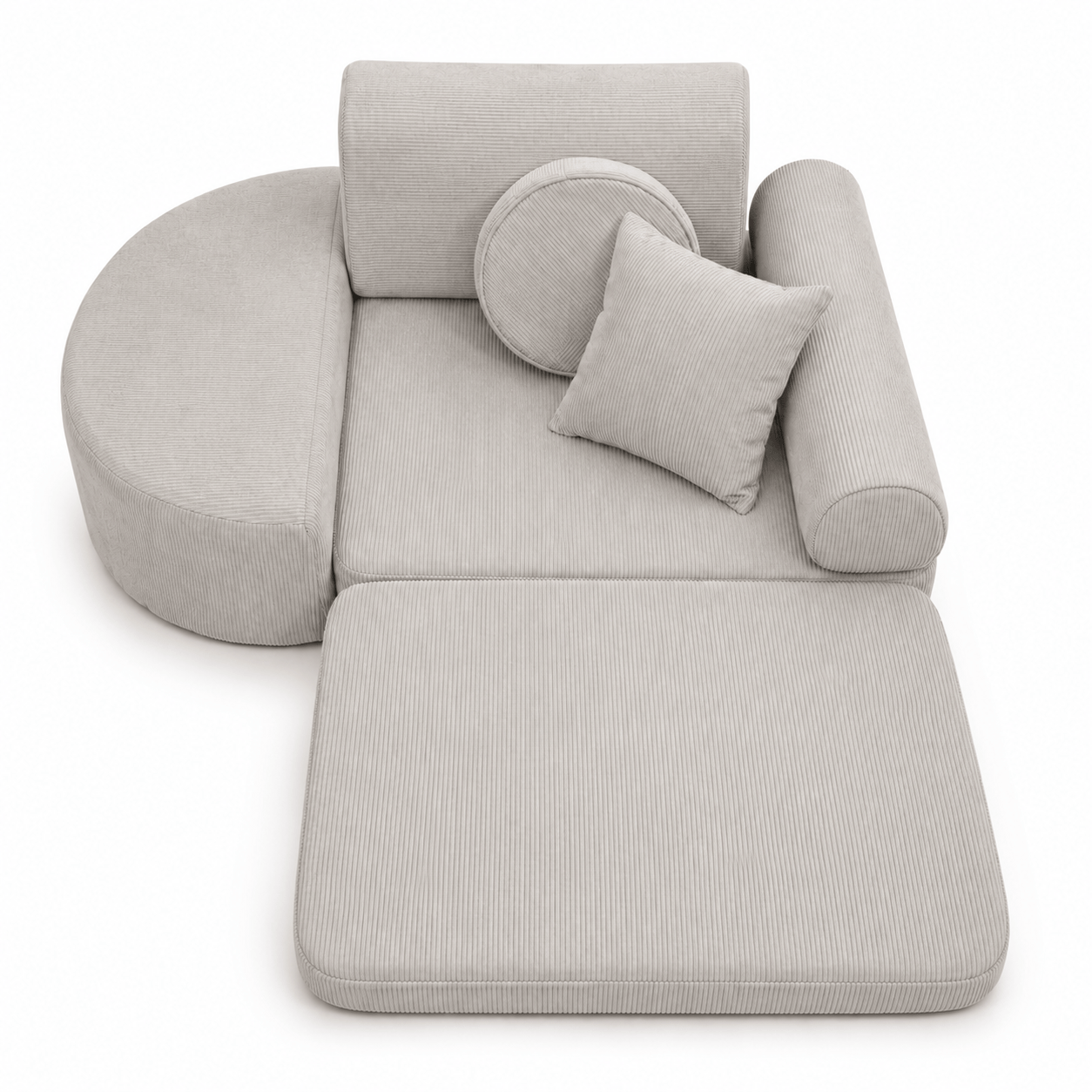 Meowbaby Fotel Modułowy dla Dziecka – 6 Elementów | Slimcord | 60cm