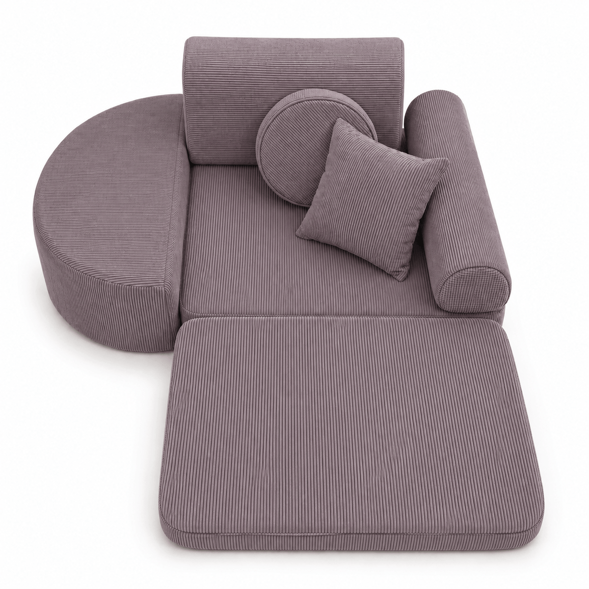Meowbaby Fotel Modułowy dla Dziecka – 6 Elementów | Slimcord | 60cm