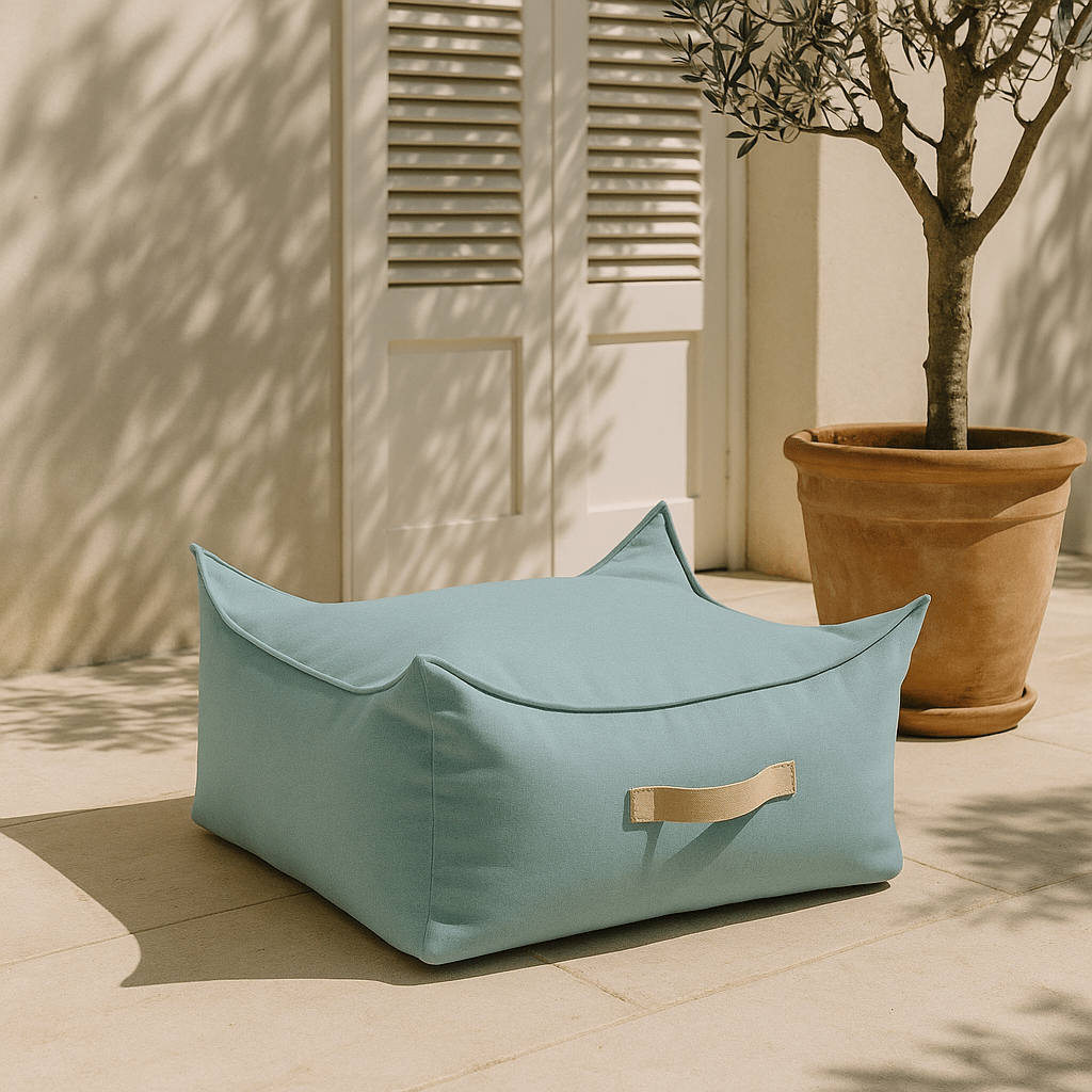 Meowbaby Kwadratowa Pufa dla Dziecka – Bean Bag do Domu i Ogrodu | Outzy
