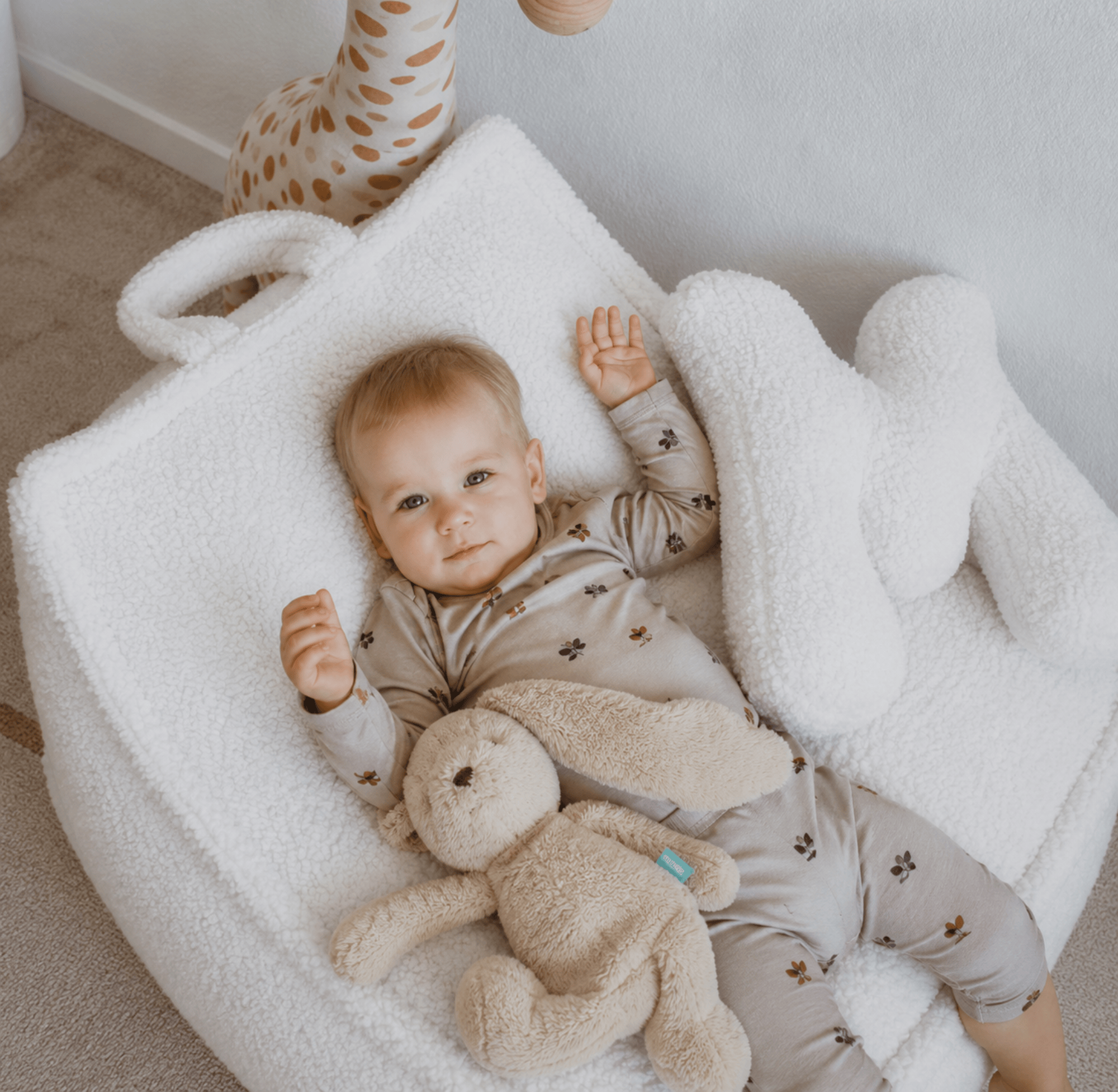 Meowbaby Pufa dla Dziecka - Sako Bag | Boucle