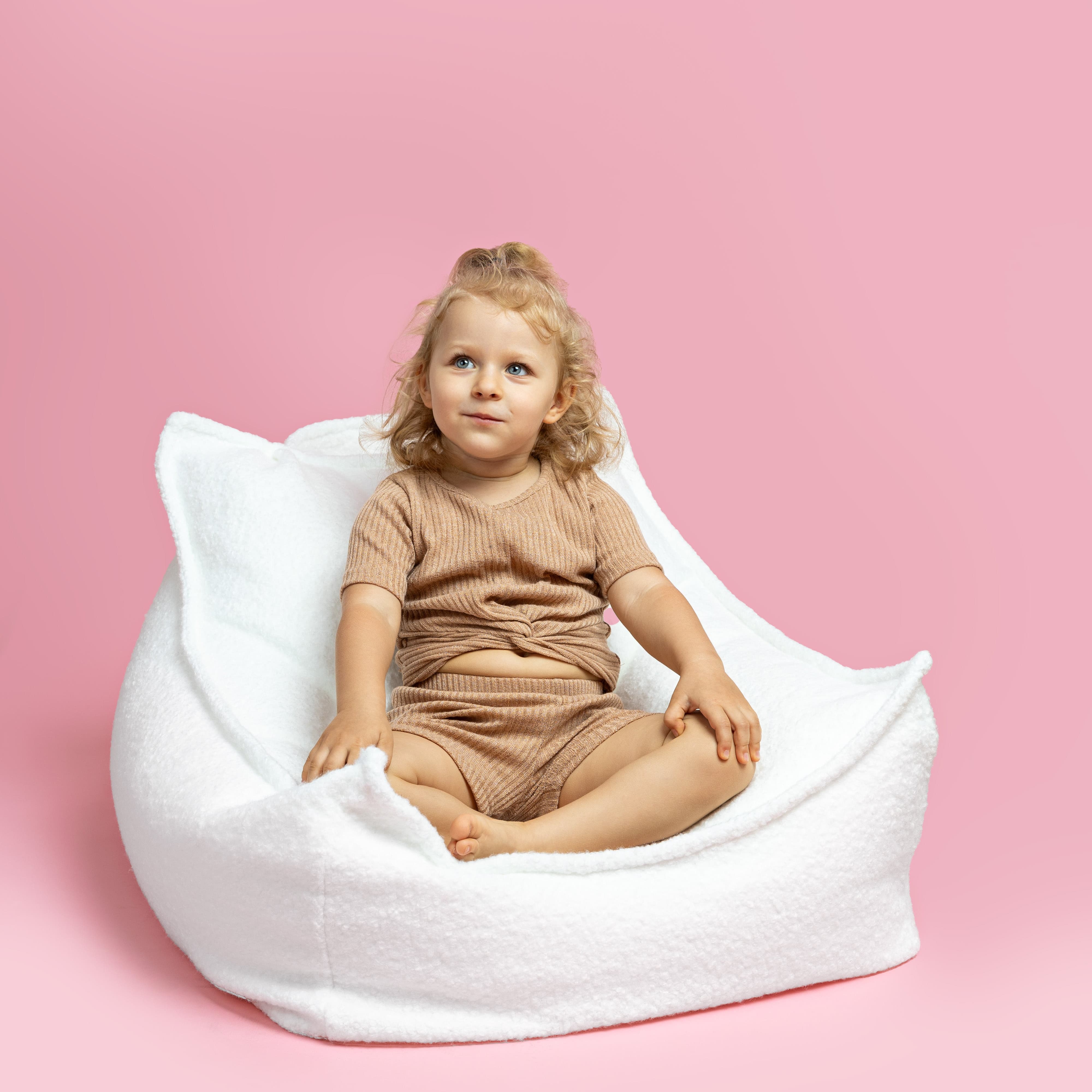 Meowbaby Pufa dla Dziecka - Sako Bag | Boucle