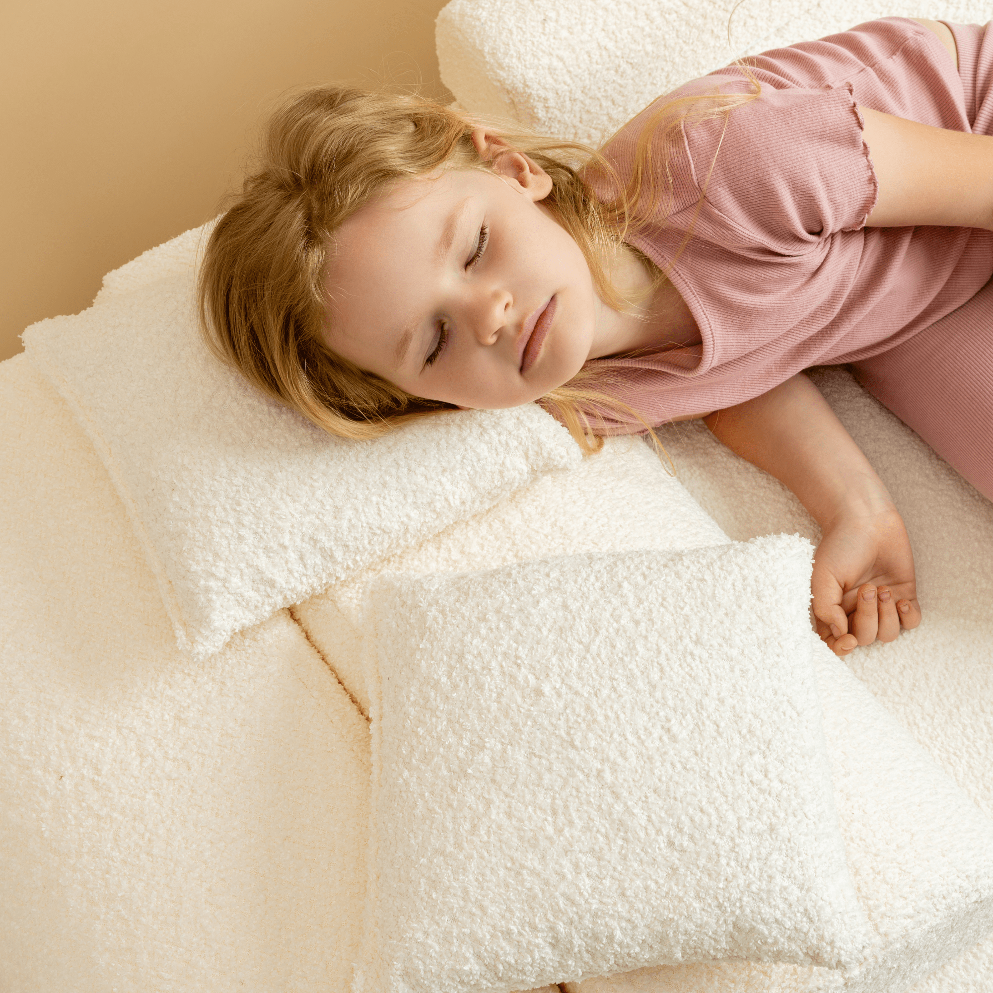 Meowbaby Sofa Modułowa dla Dziecka Basic - 4 Elementy | Boucle
