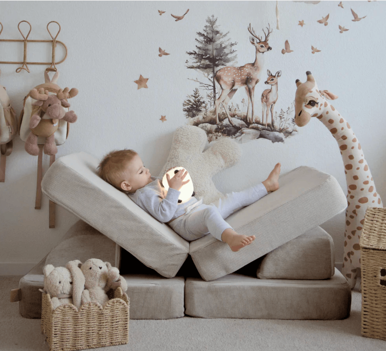 Meowbaby Sofa Modułowa dla Dziecka Basic - 4 Elementy | Slimcord