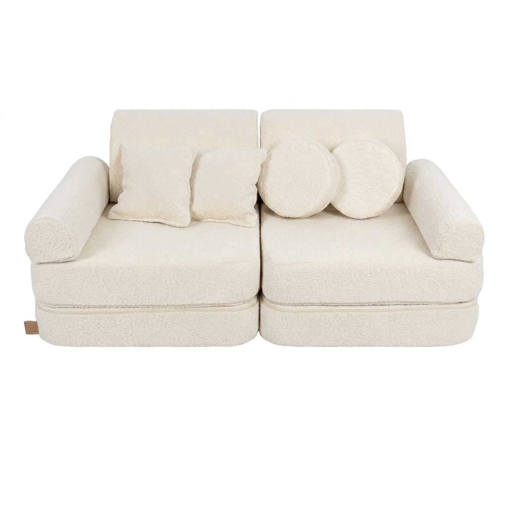 Meowbaby Sofa Modułowa dla Dziecka Plus - 10 Elementów | Boucle