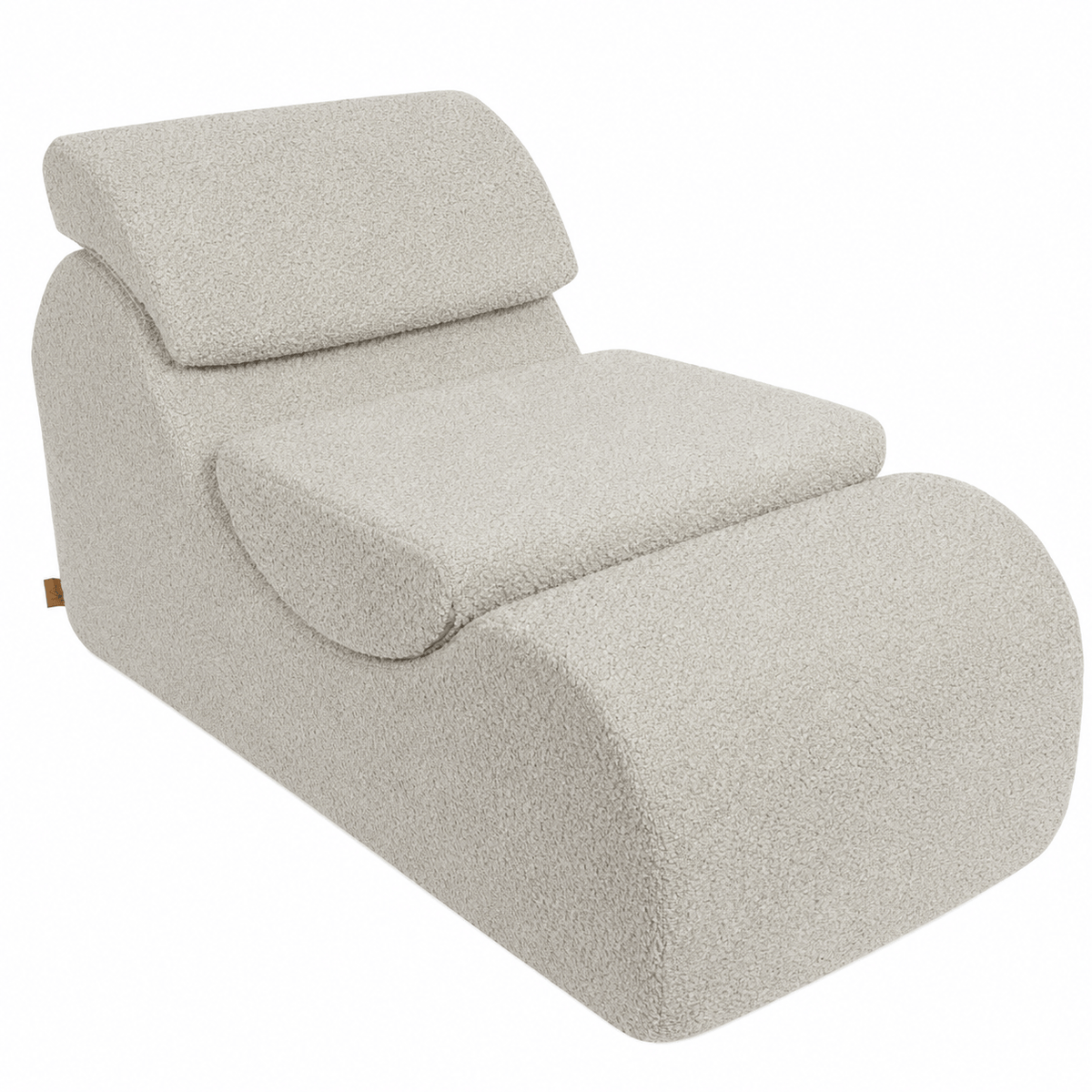 Meowbaby Wygodny Fotel dla Dziecka - Wave Lounger | Boucle